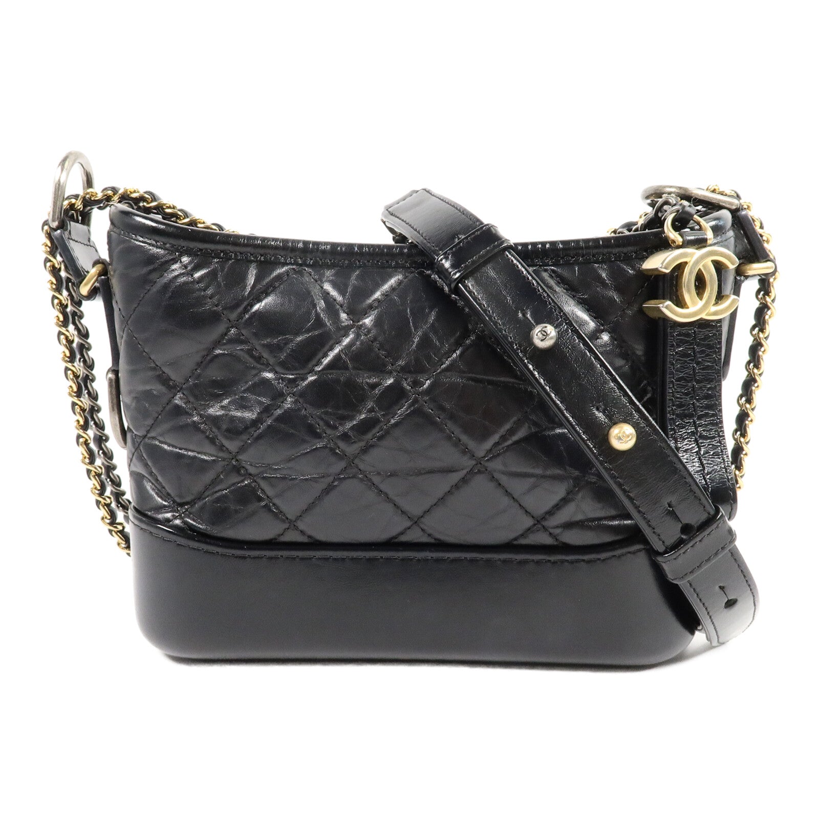 CHANEL 牛皮皮革Gabrielle Small鏈帶肩背袋