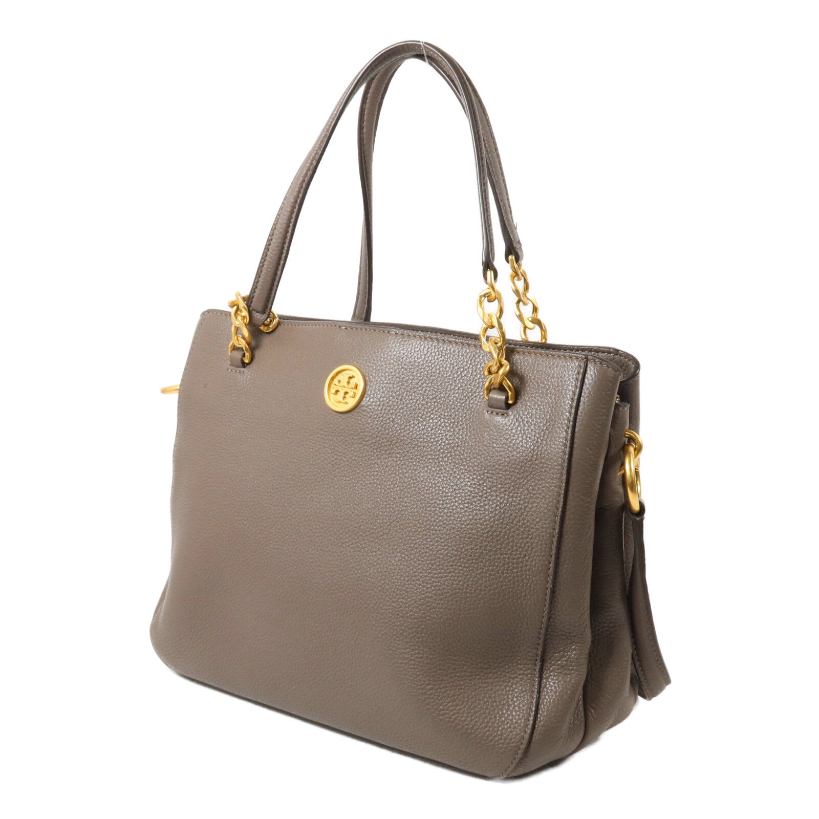 Tory Burch 牛皮皮革Carson Tote鏈帶手挽肩背兩用袋