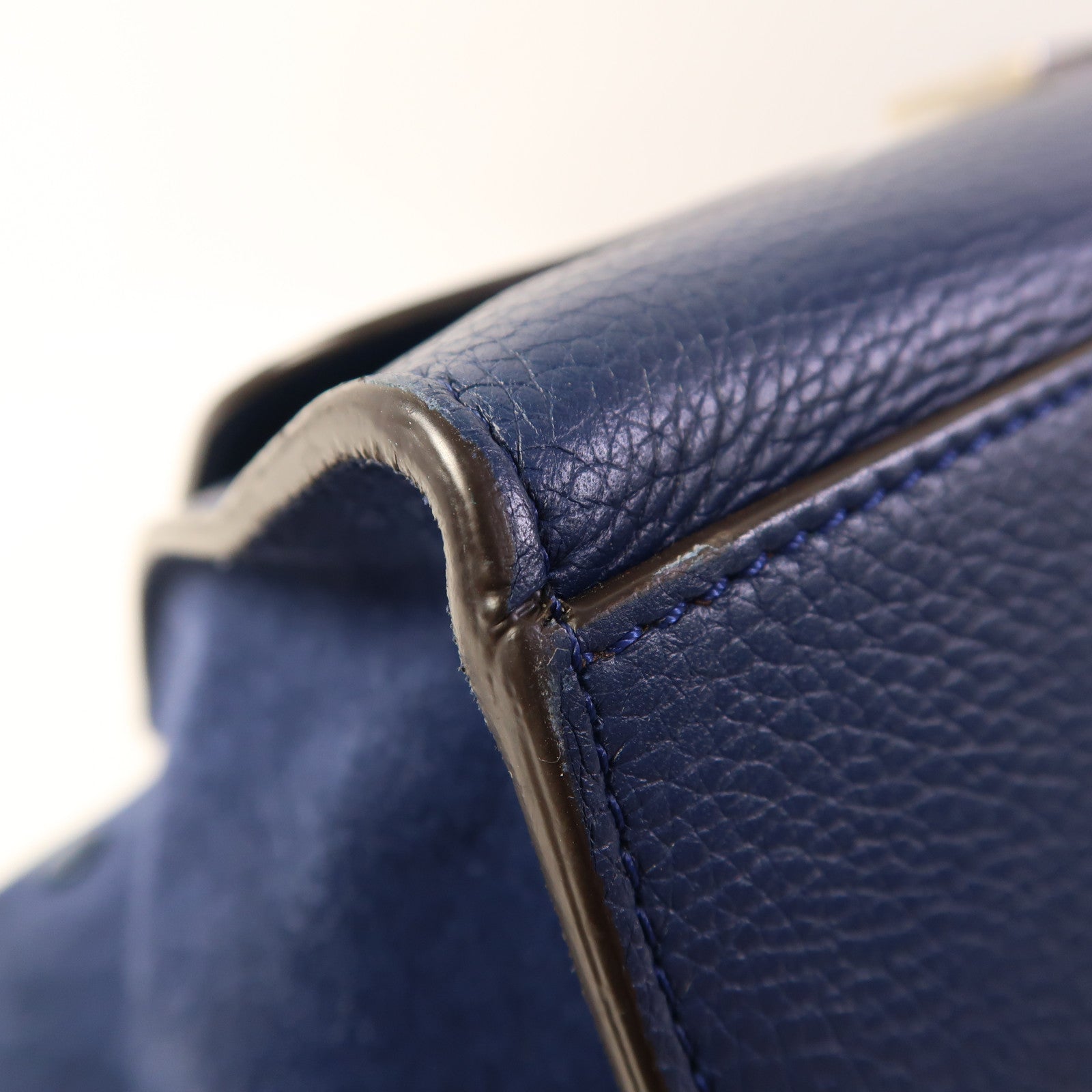 CELINE 牛皮皮革Trapeze銀扣手挽肩背兩用袋