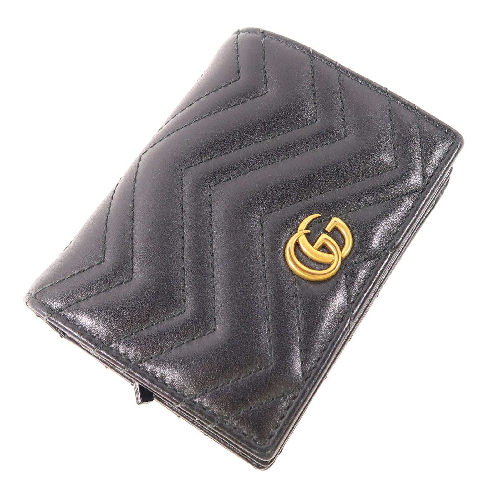 GUCCI 牛皮皮革Wallet金扣錢包
