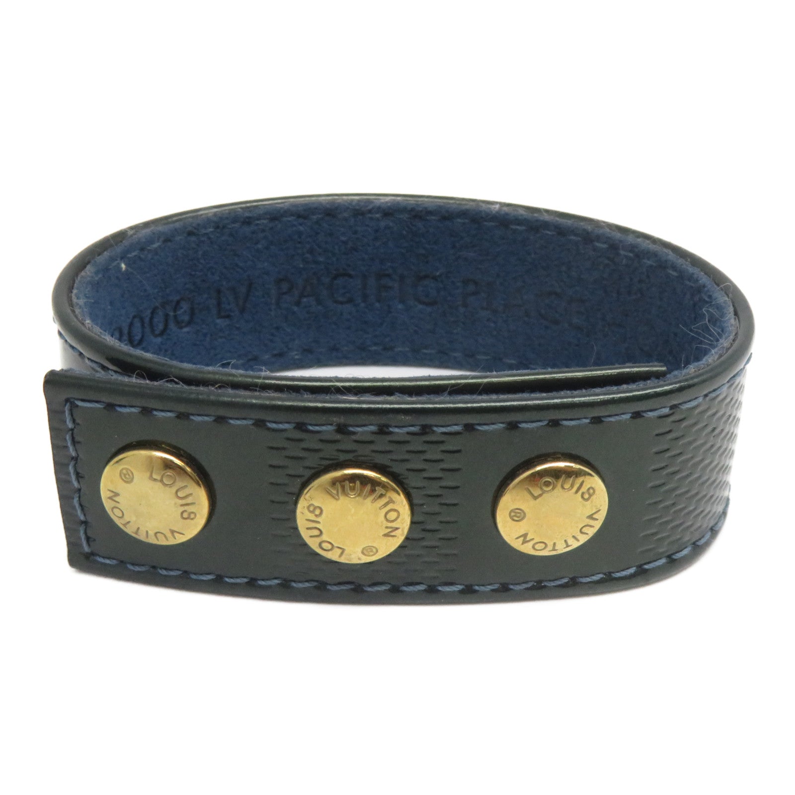 LOUIS VUITTON 【激減優惠】Damier Vernis Bracelet金扣手鐲綠色