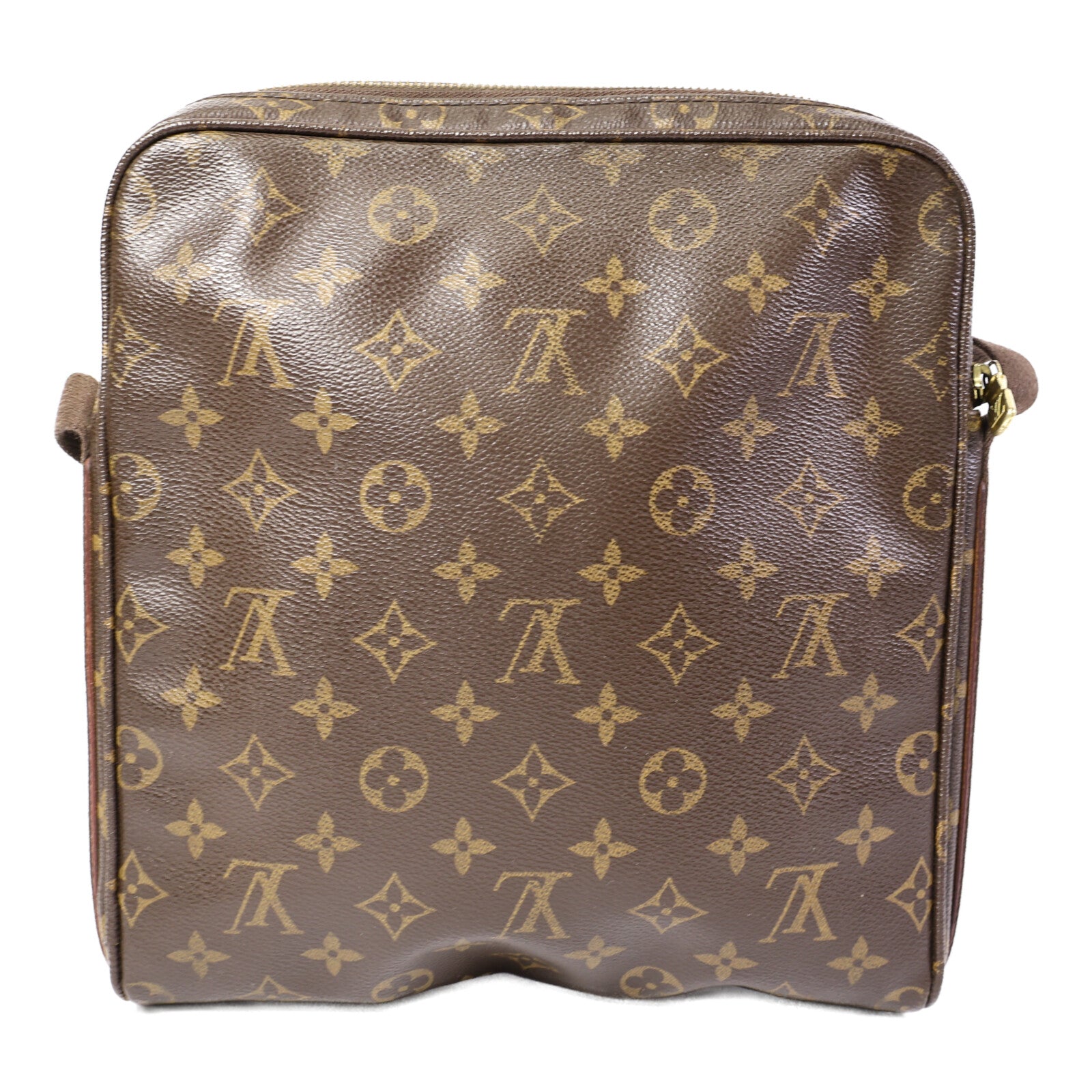 LOUIS VUITTON Monogram Trotteur Beaubourg金扣肩背袋