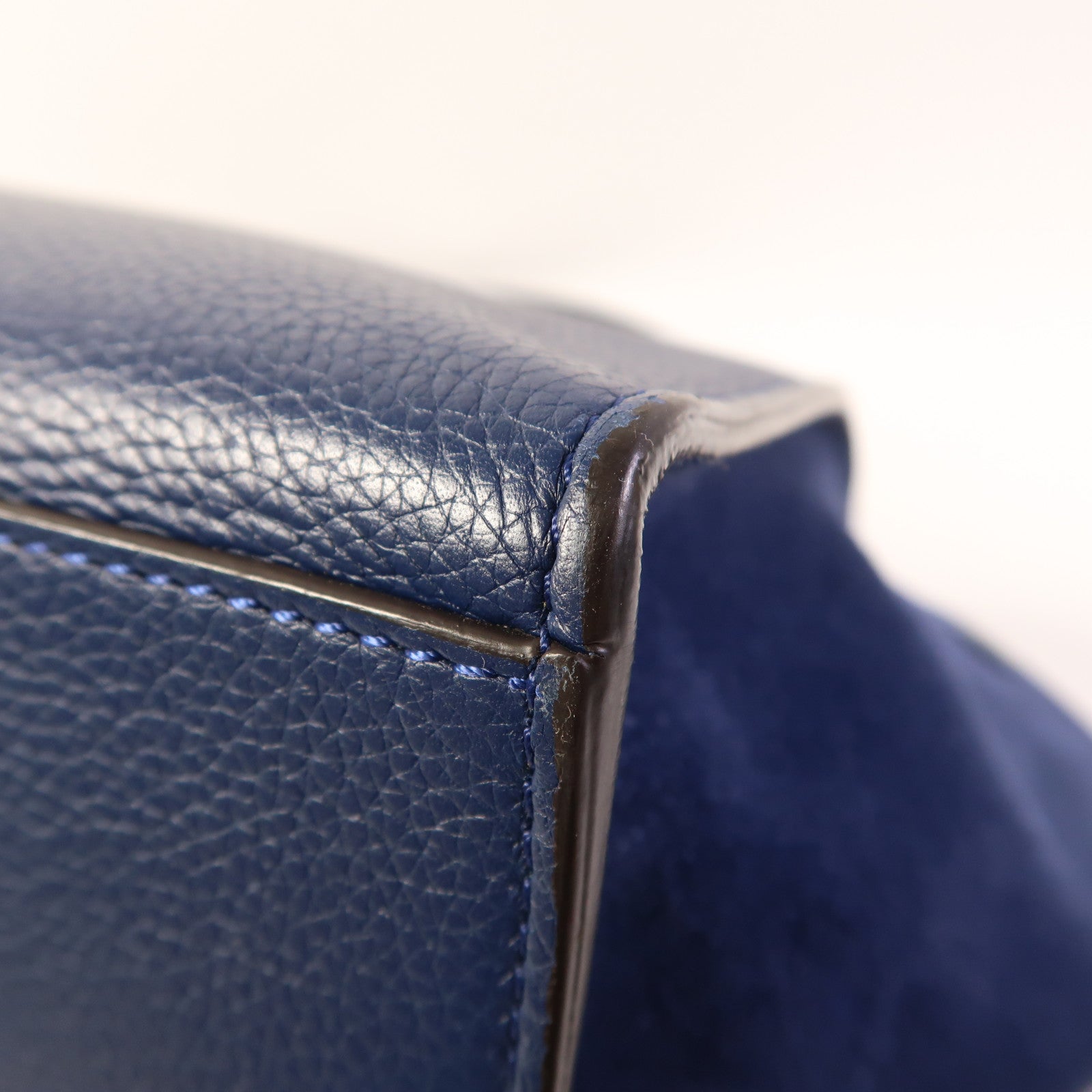 CELINE 牛皮皮革Trapeze銀扣手挽肩背兩用袋