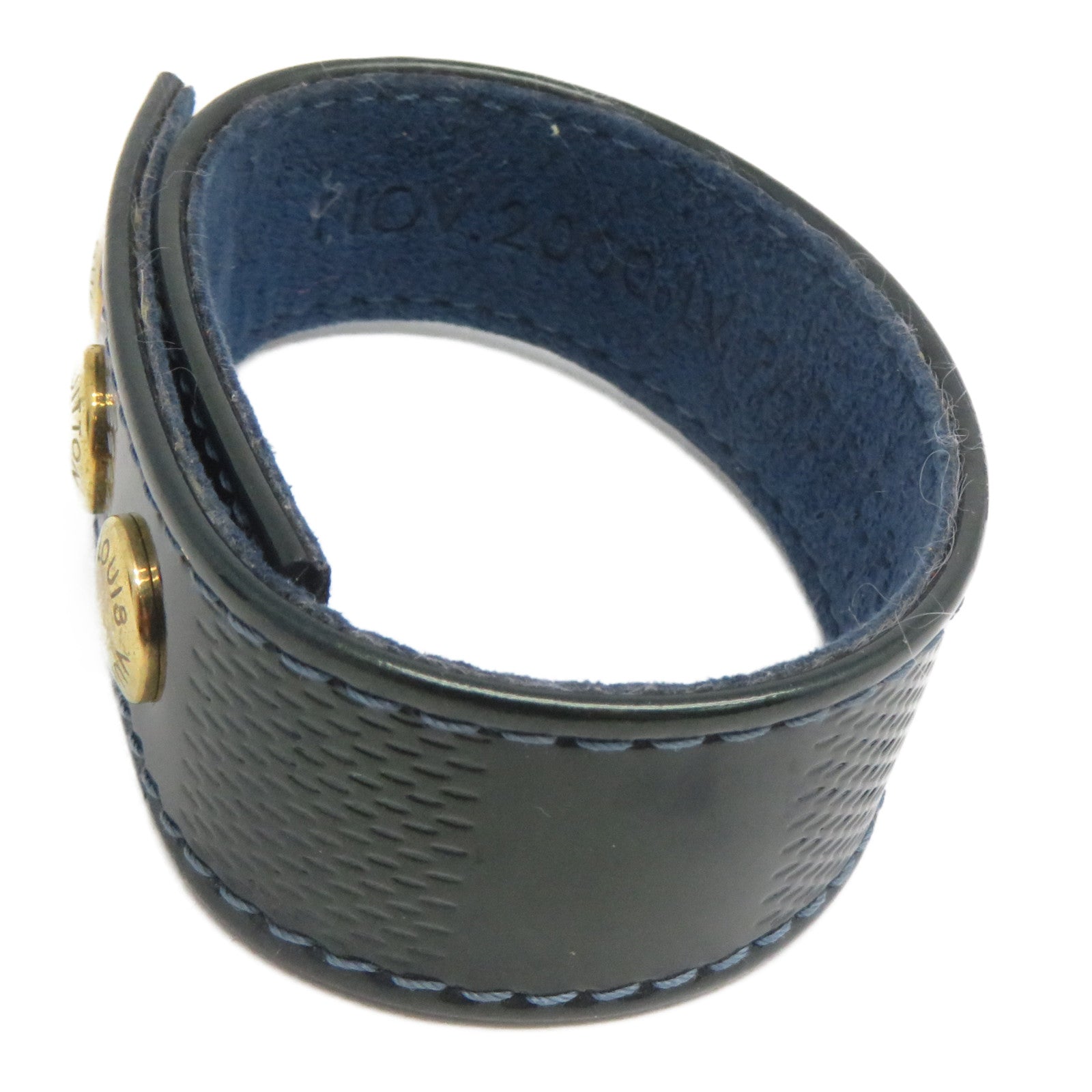 LOUIS VUITTON 【激減優惠】Damier Vernis Bracelet金扣手鐲綠色