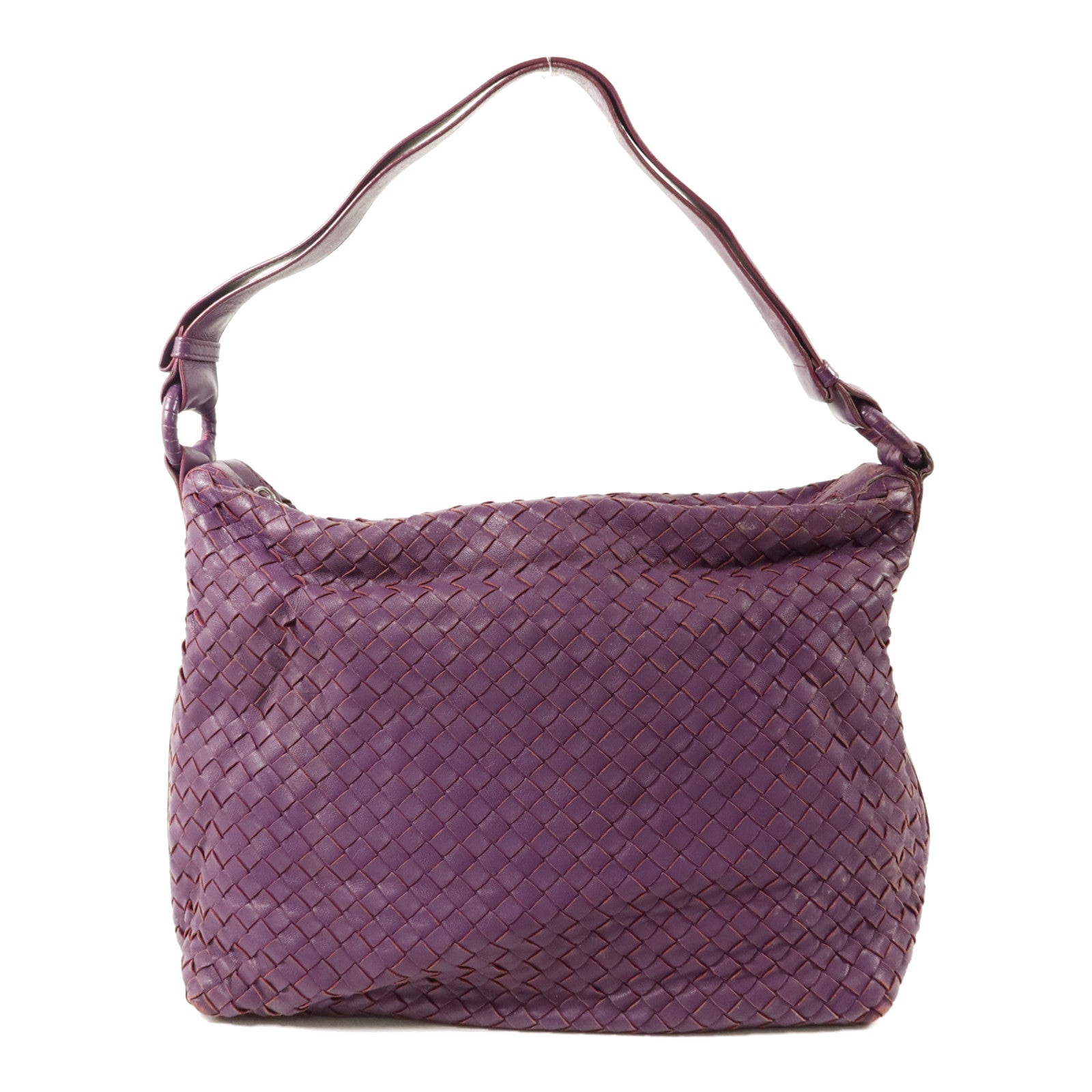 BOTTEGA VENETA 羊皮皮革Shoulder Bag銀扣肩背袋