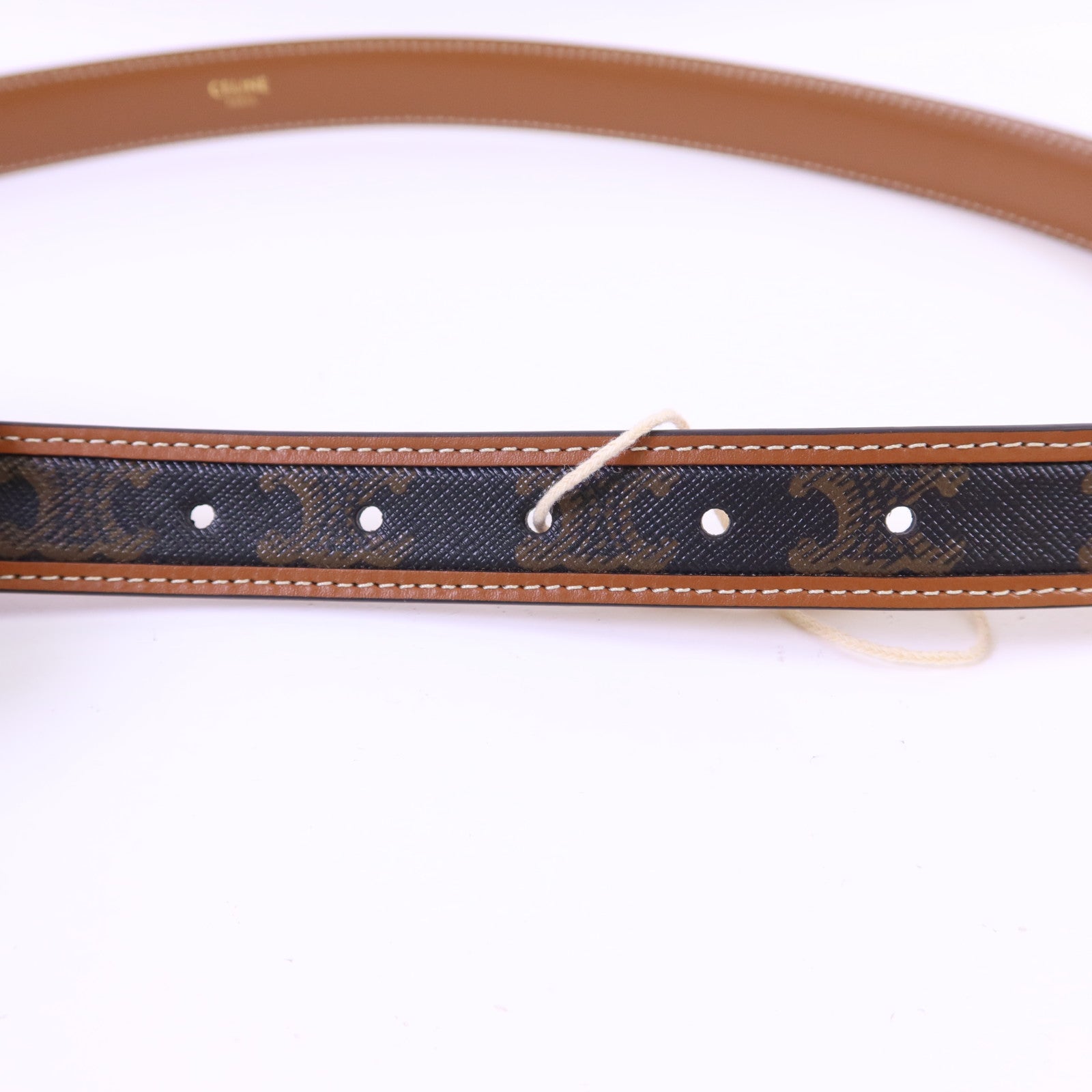 CELINE PVC Belt 85cm金扣皮帶