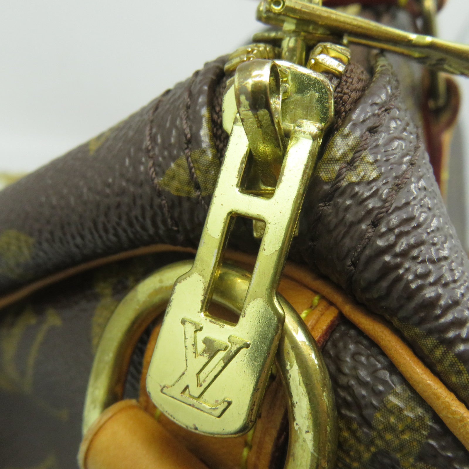 LOUIS VUITTON Monogram Speedy Bandouliere 30金扣手挽肩背兩用袋啡色