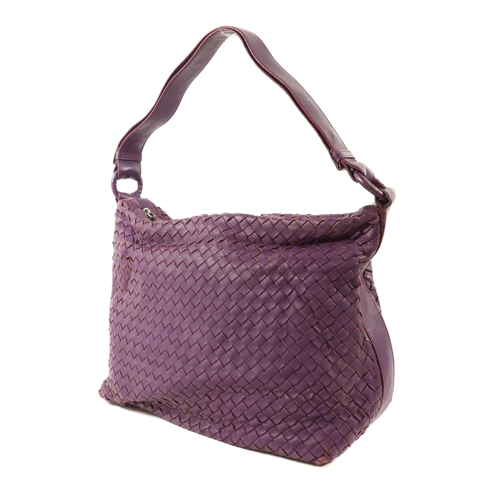 BOTTEGA VENETA 羊皮皮革Shoulder Bag銀扣肩背袋
