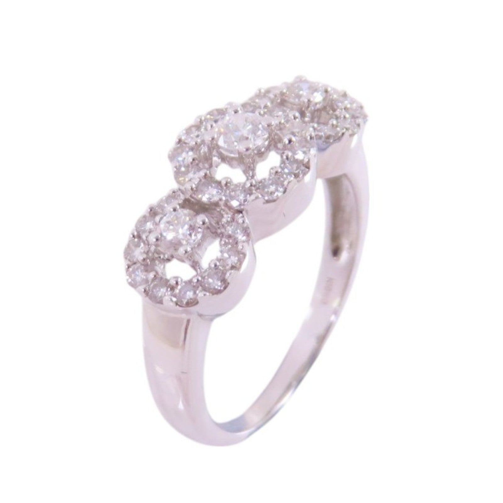 JEWELRY 【激減優惠】18K白/鑽石Diamond Ring戒指US#5.75