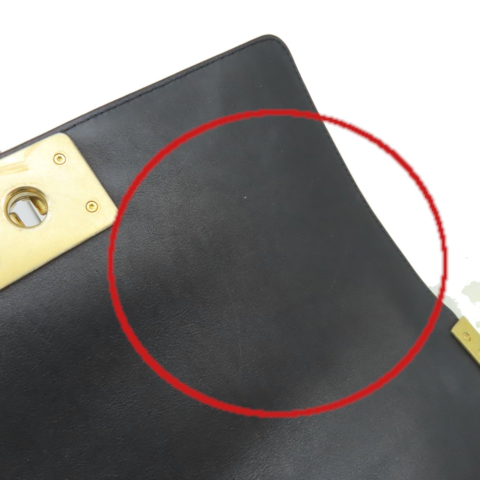 CHANEL 【激減優惠】斜紋羊皮皮革Boy Chanel 25cmShoulder Bag金扣鏈帶肩背袋黑色