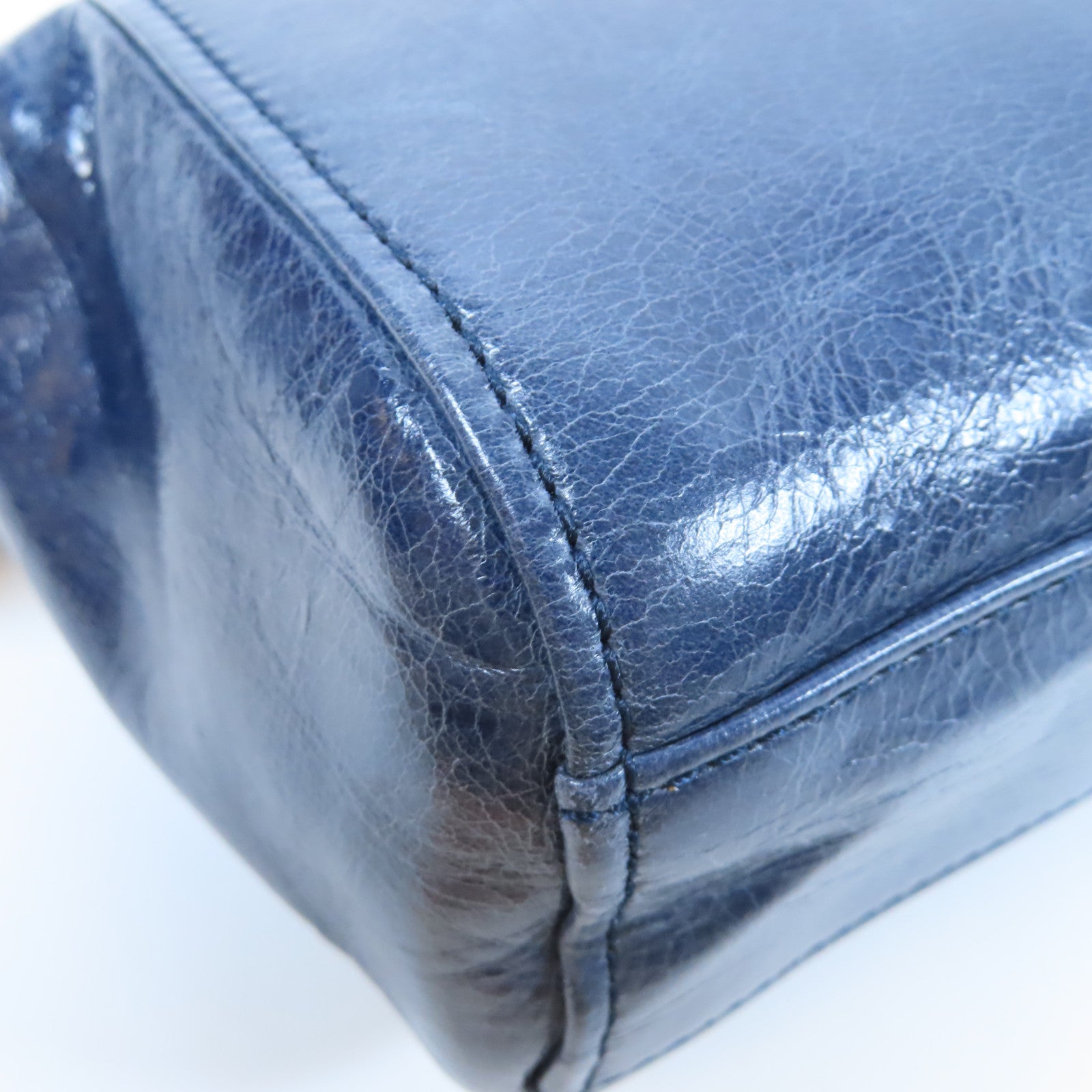 SEE BY CHLOE 【激減優惠】牛皮皮革2 Way Shoulder Bag金扣手挽肩背兩用袋藍色