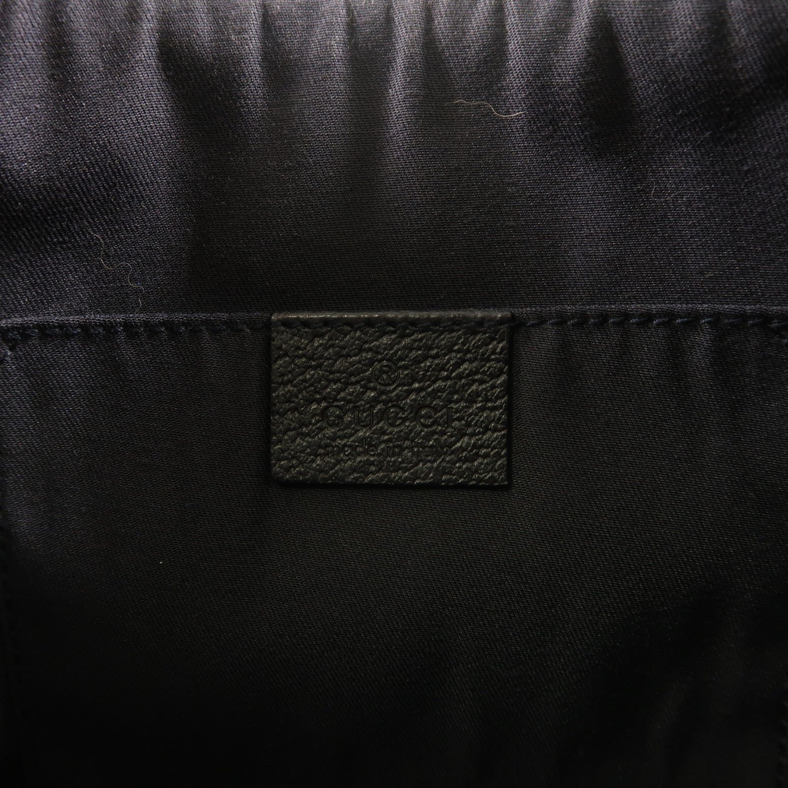 GUCCI 帆布Shoulder Bag銀扣肩背袋藍色