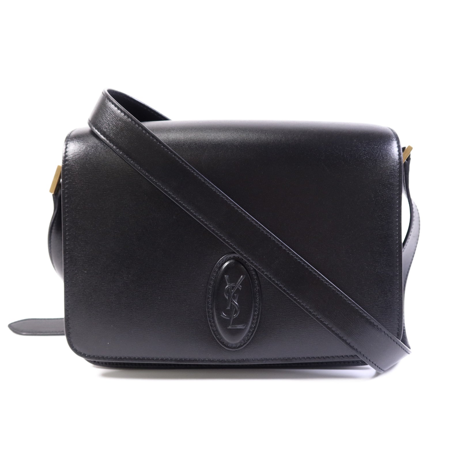 SAINT LAURENT 牛皮皮革Sholder Bag金扣肩背袋