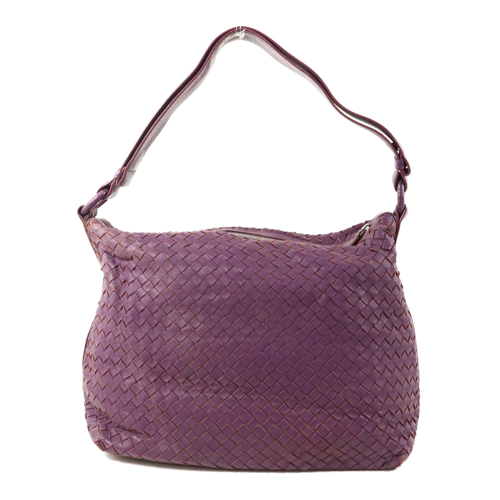 BOTTEGA VENETA 羊皮皮革Shoulder Bag銀扣肩背袋