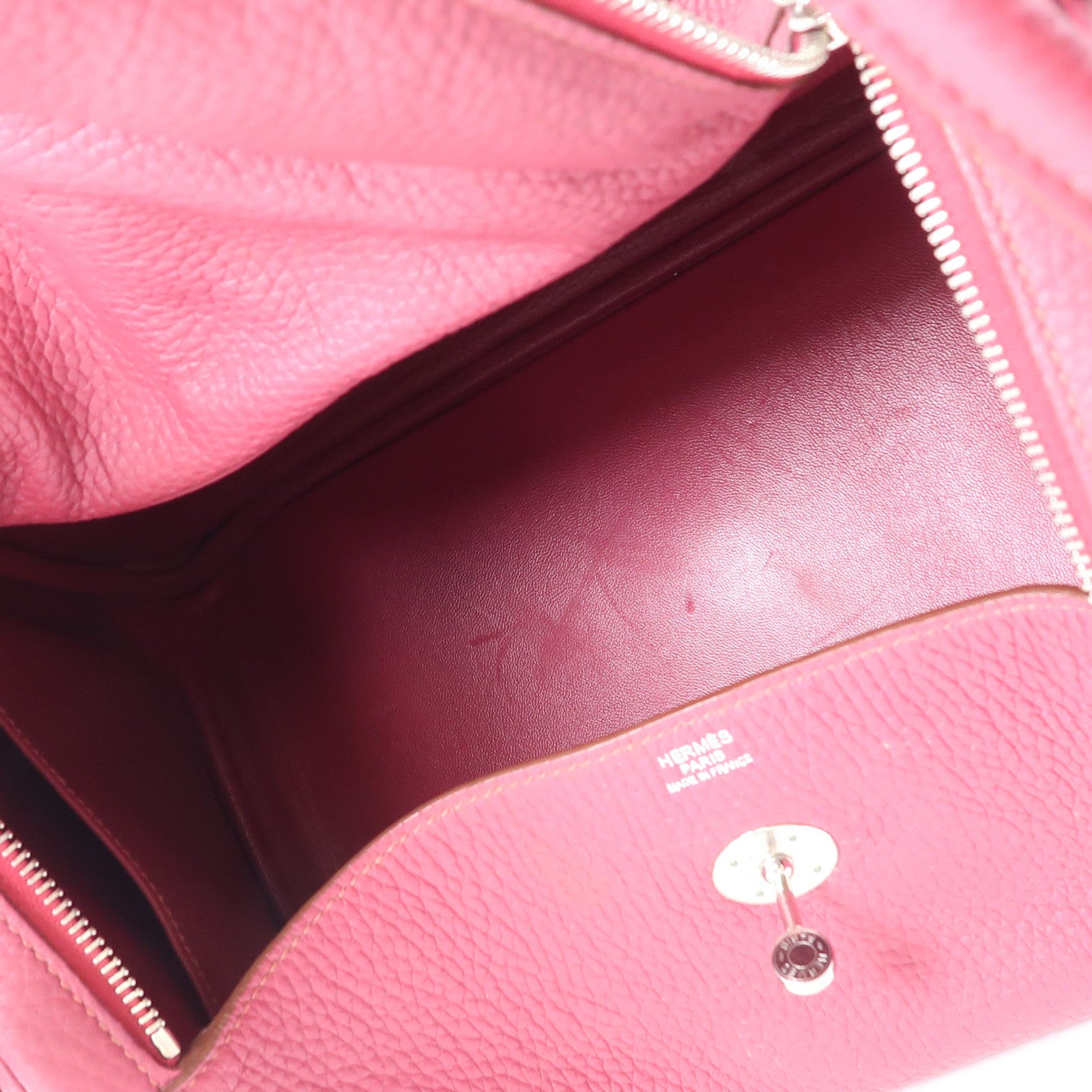 HERMES Clemence皮革Lindy 34銀扣手挽肩背兩用袋Rough H