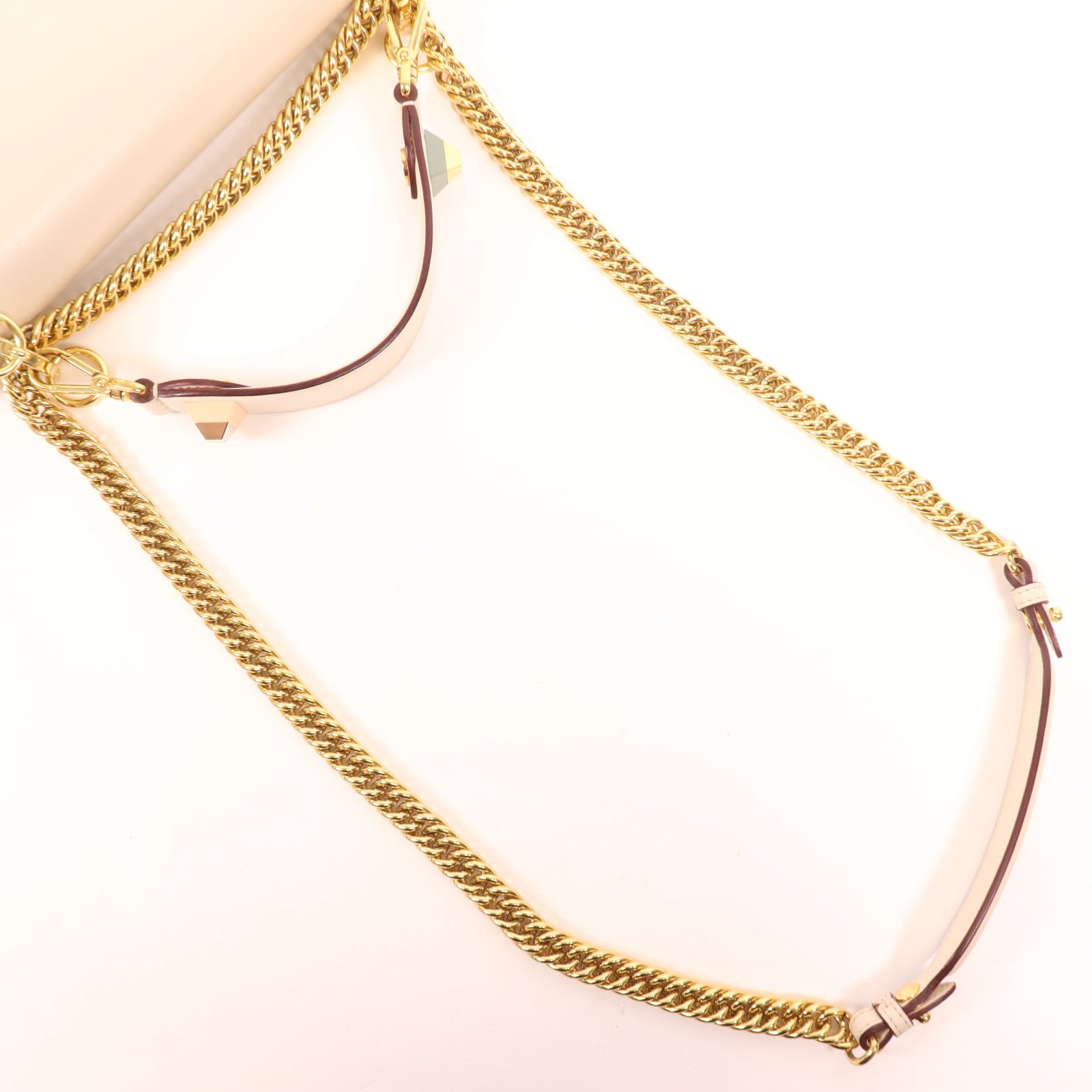 FENDI 牛皮皮革Kan I金扣手挽肩背兩用袋