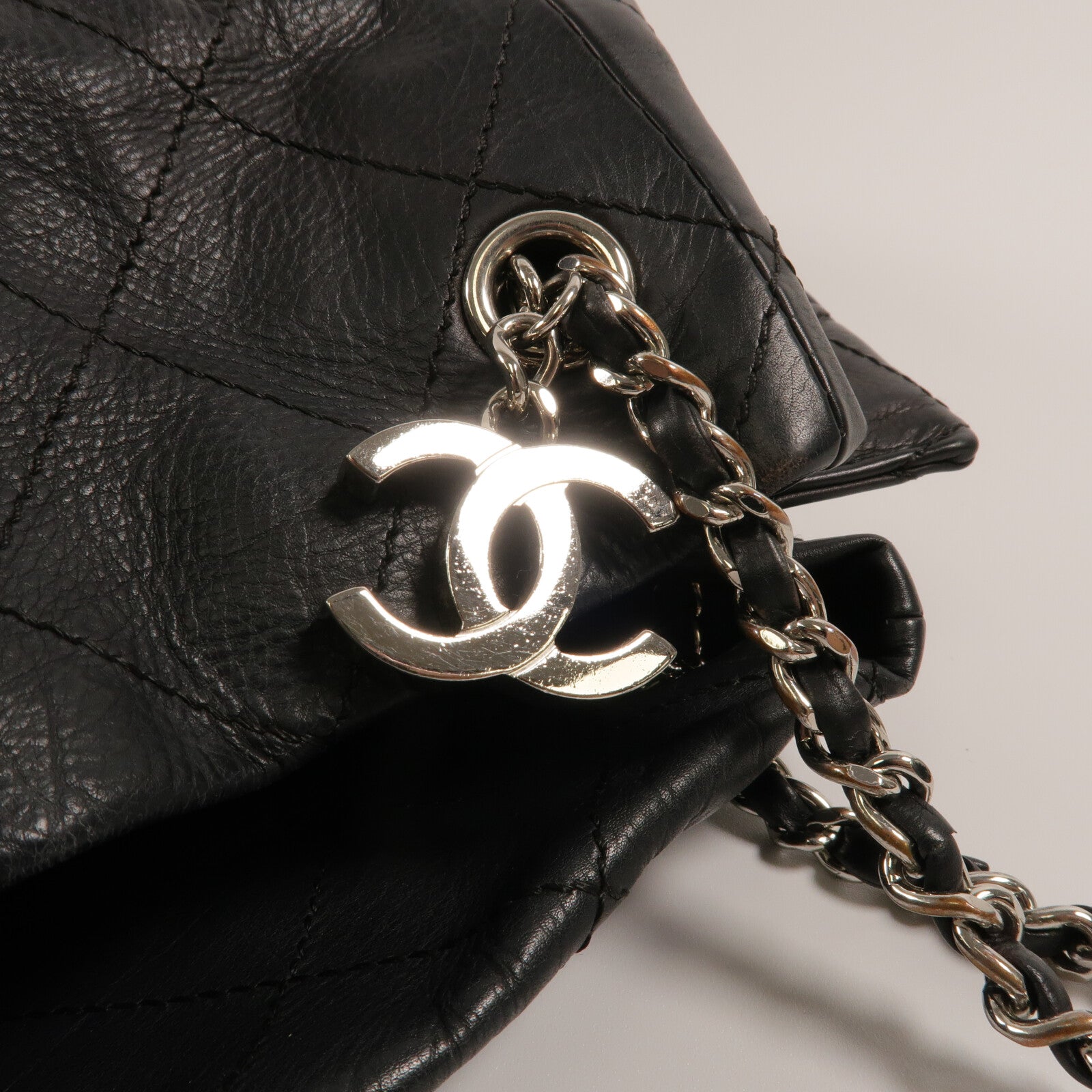 CHANEL 牛皮皮革Shoulder Bag鏈帶肩背袋