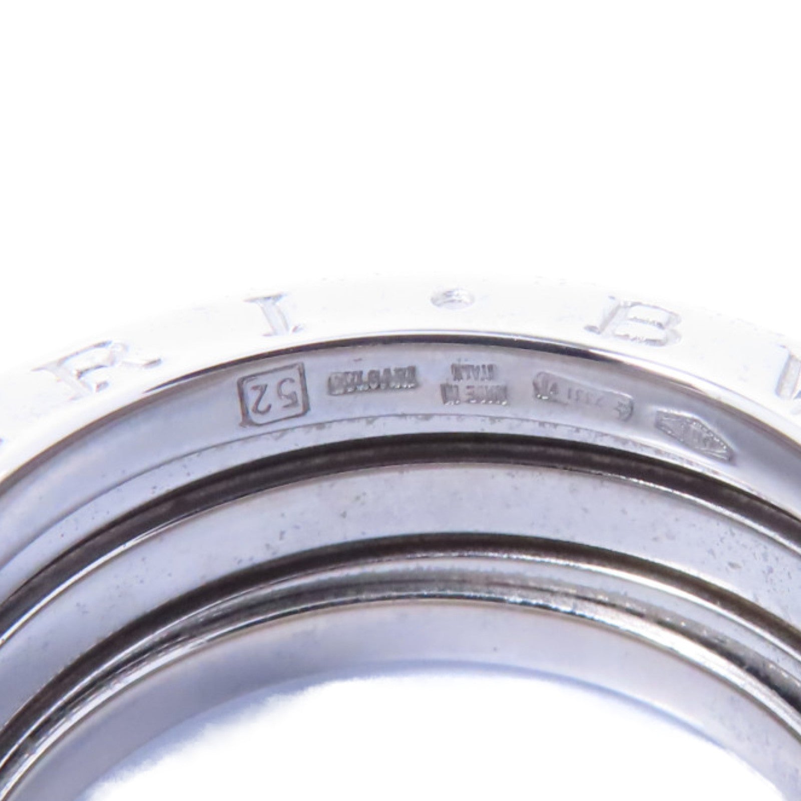 BVLGARI 18K白金B-ZERO1戒指US#6/Bvlgari#52