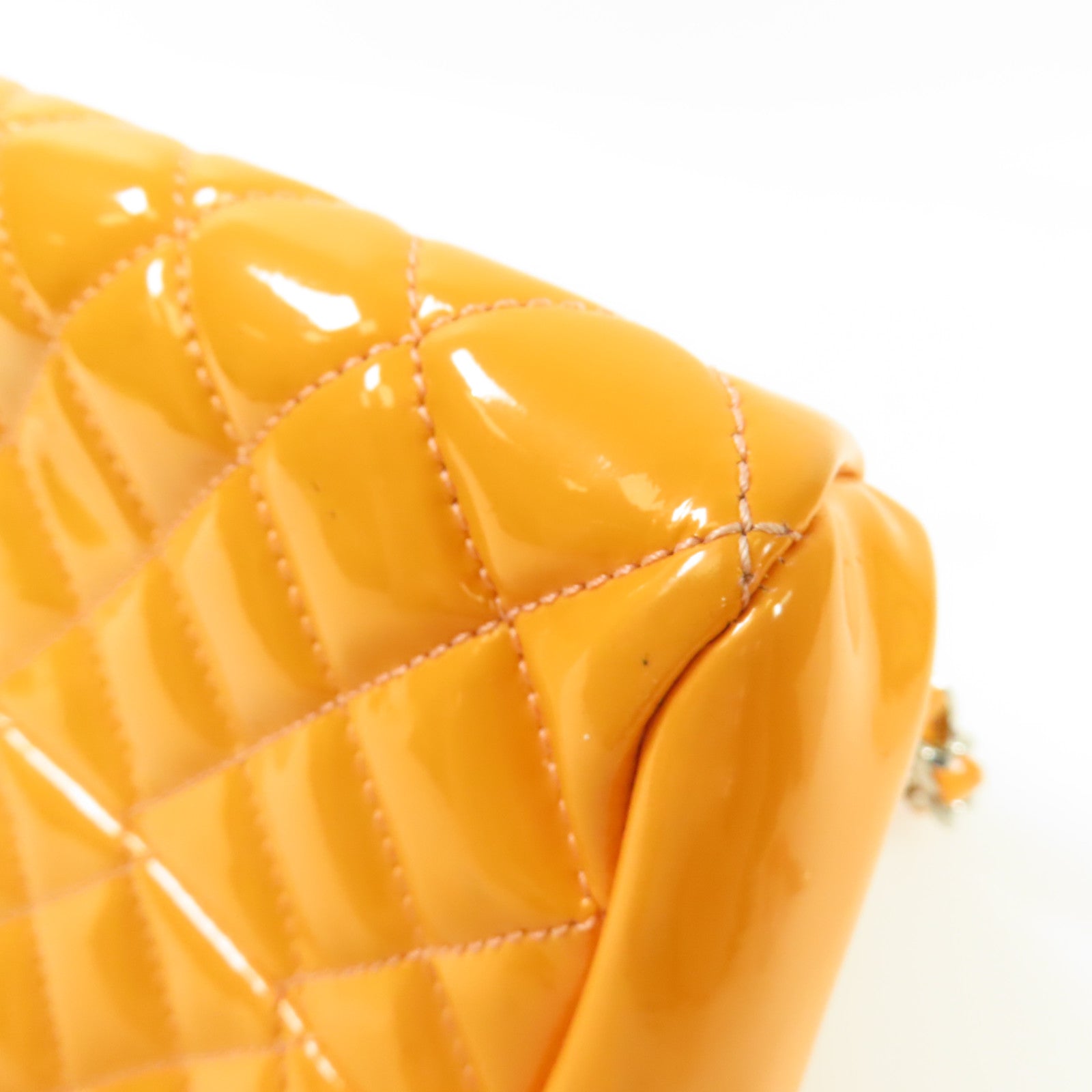 CHANEL 【激減優惠】漆皮皮革Shoulder Bag銀扣鏈帶肩背袋