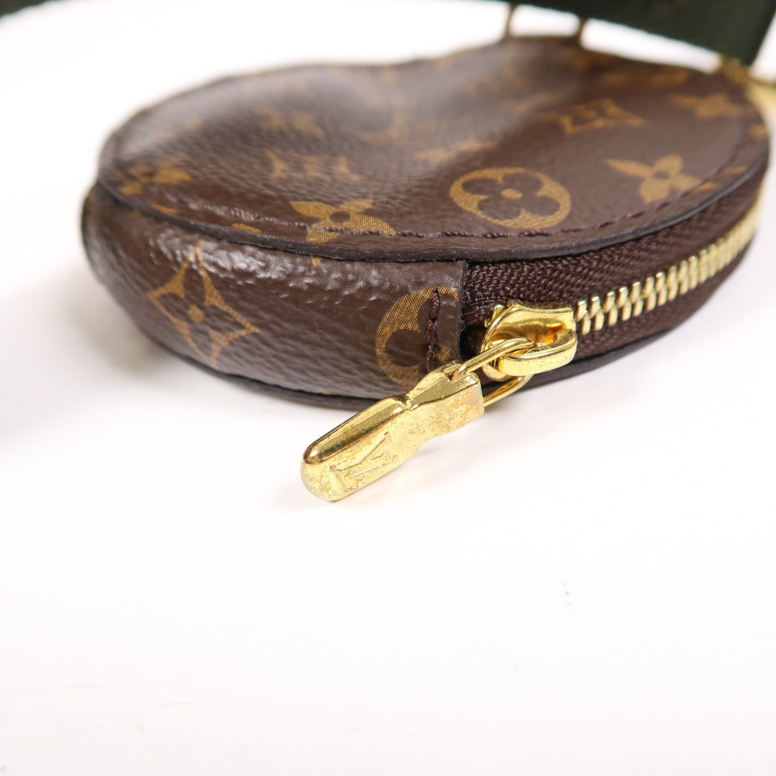 LOUIS VUITTON Monogram Multi Pochette Accessoires金扣肩背袋棕色