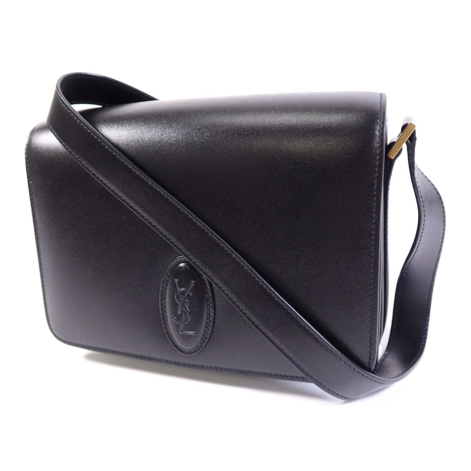 SAINT LAURENT 【激減優惠】牛皮皮革Sholder Bag金扣肩背袋