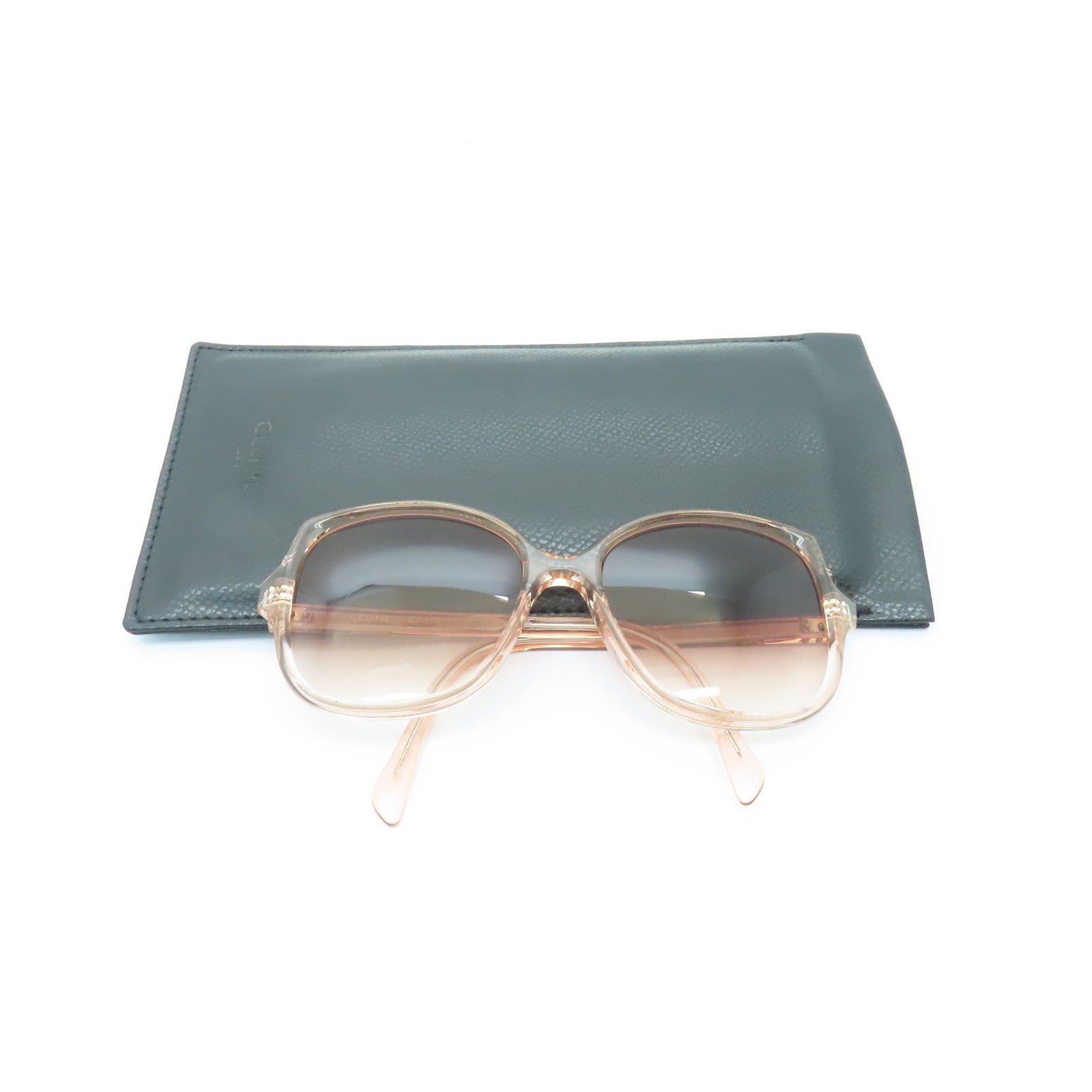 CELINE 【激減優惠】PVC Sunglasses銀扣太陽眼鏡啡色/粉紅色