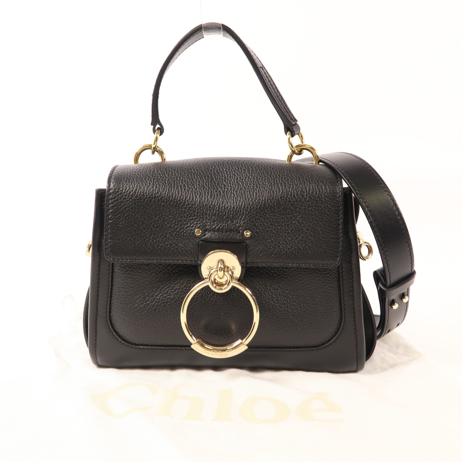 Chloe 牛皮皮革Mini Tess Day手挽肩背兩用袋