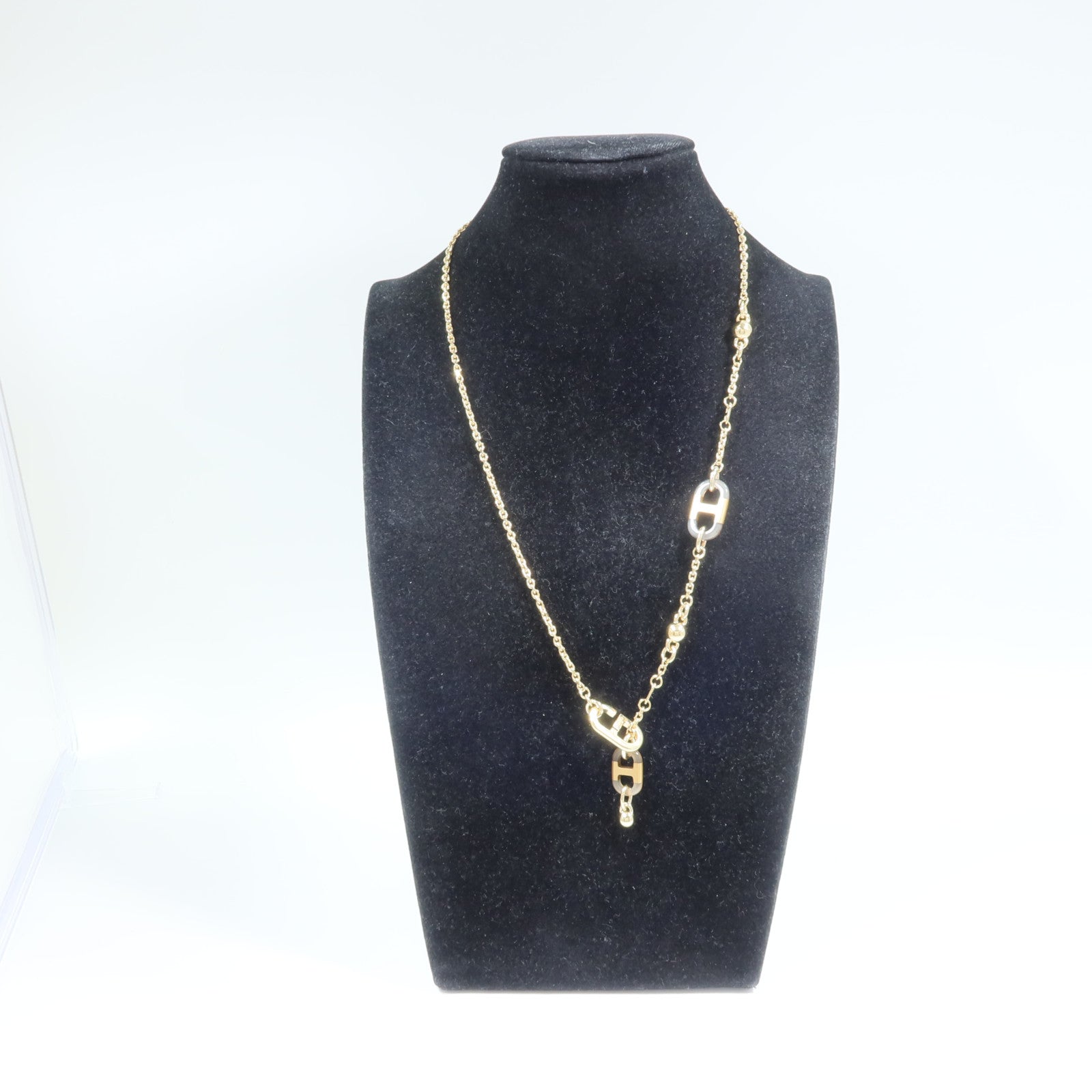 HERMES 金屬/水牛角Sur Mer Necklace Small項鍊