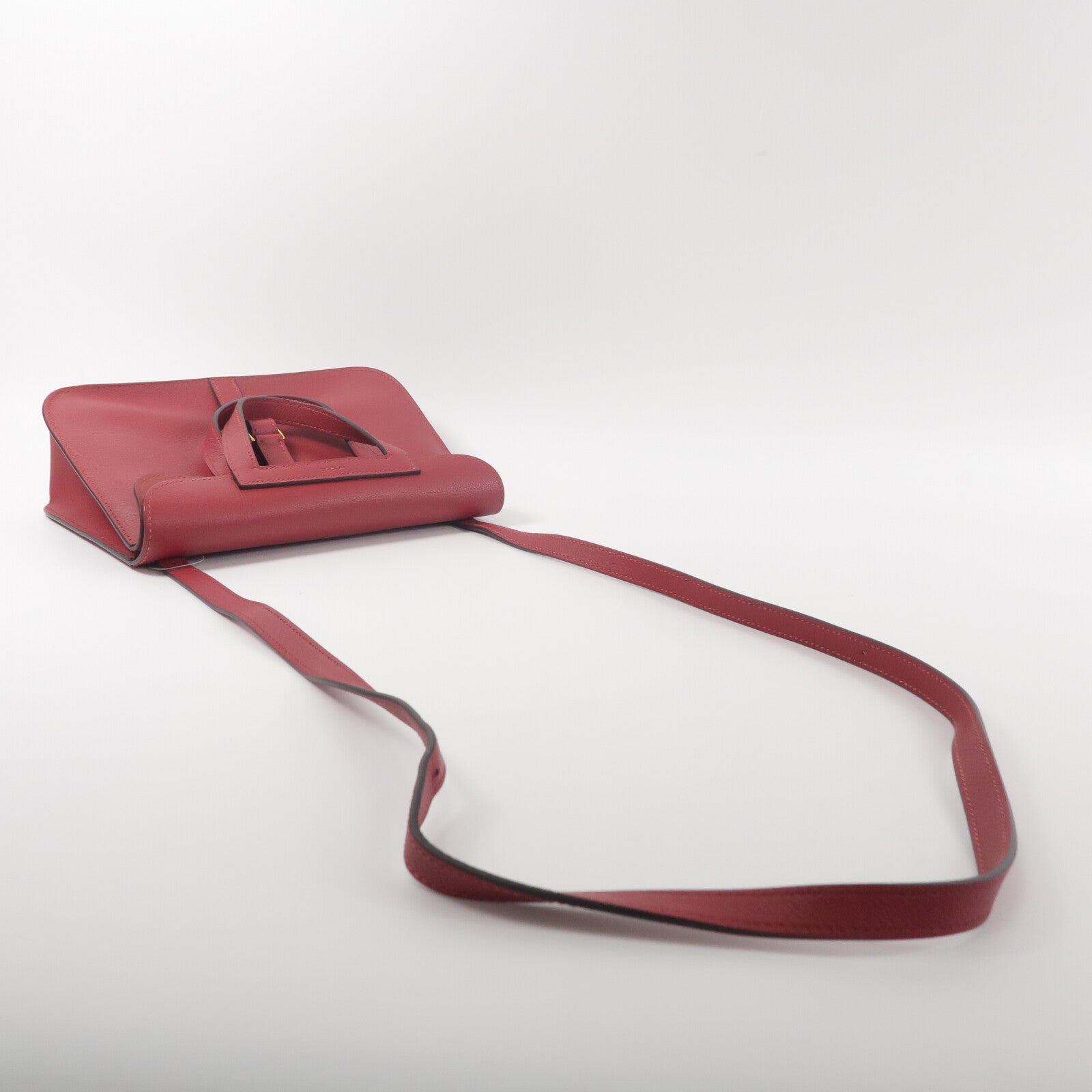 HERMES Evercolor皮革Halzan 25手挽肩背兩用袋Rough Grenal