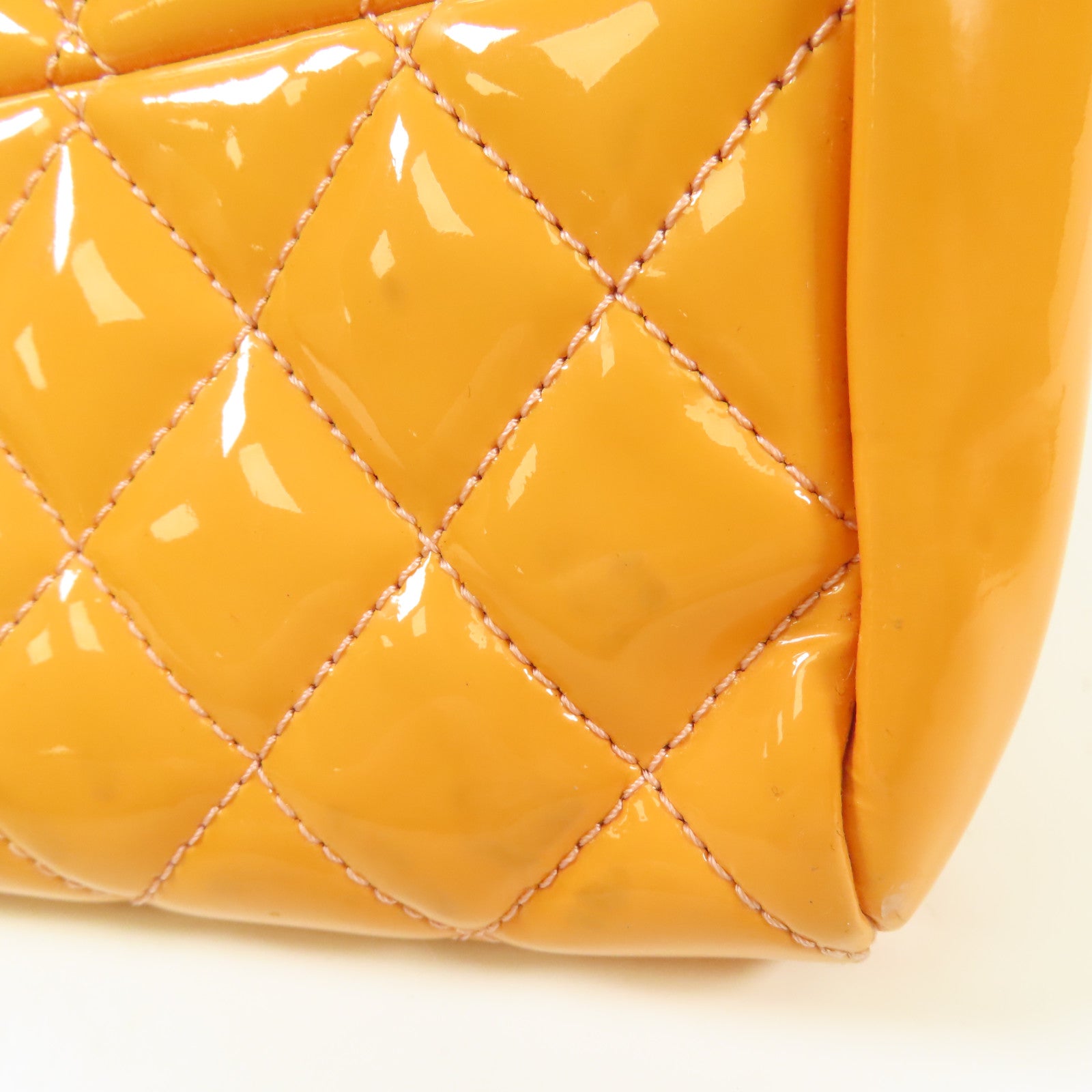 CHANEL 【激減優惠】漆皮皮革Shoulder Bag銀扣鏈帶肩背袋