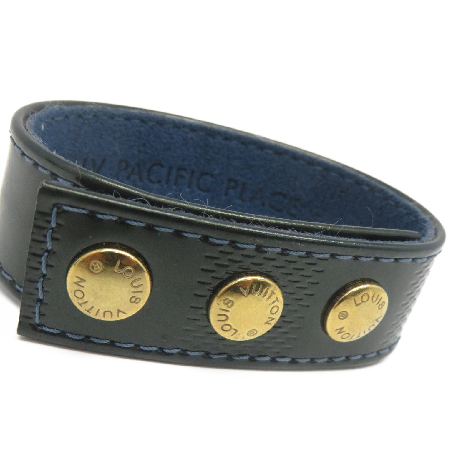 LOUIS VUITTON 【激減優惠】Damier Vernis Bracelet金扣手鐲綠色