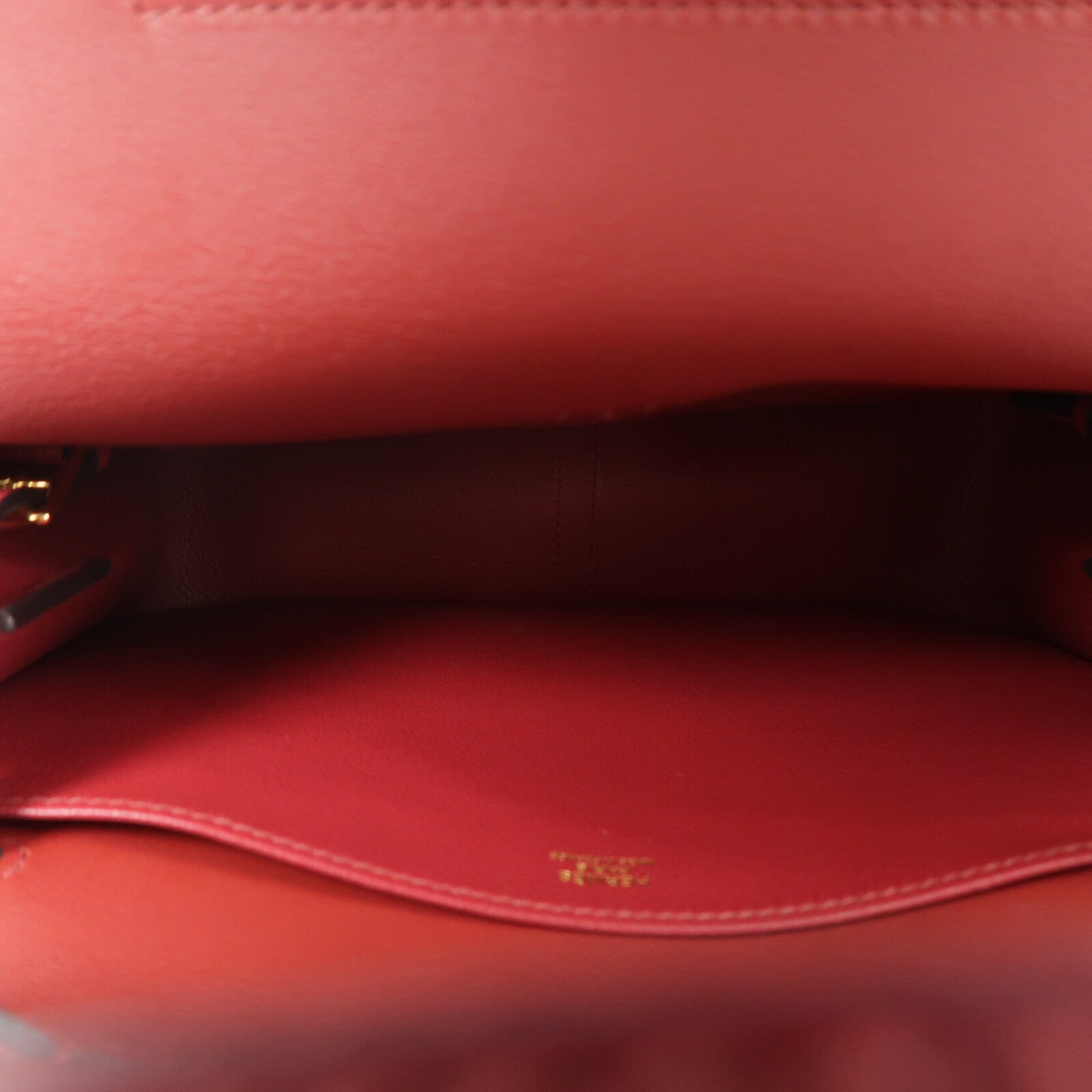 HERMES Evercolor皮革Halzan 25手挽肩背兩用袋Rough Grenal