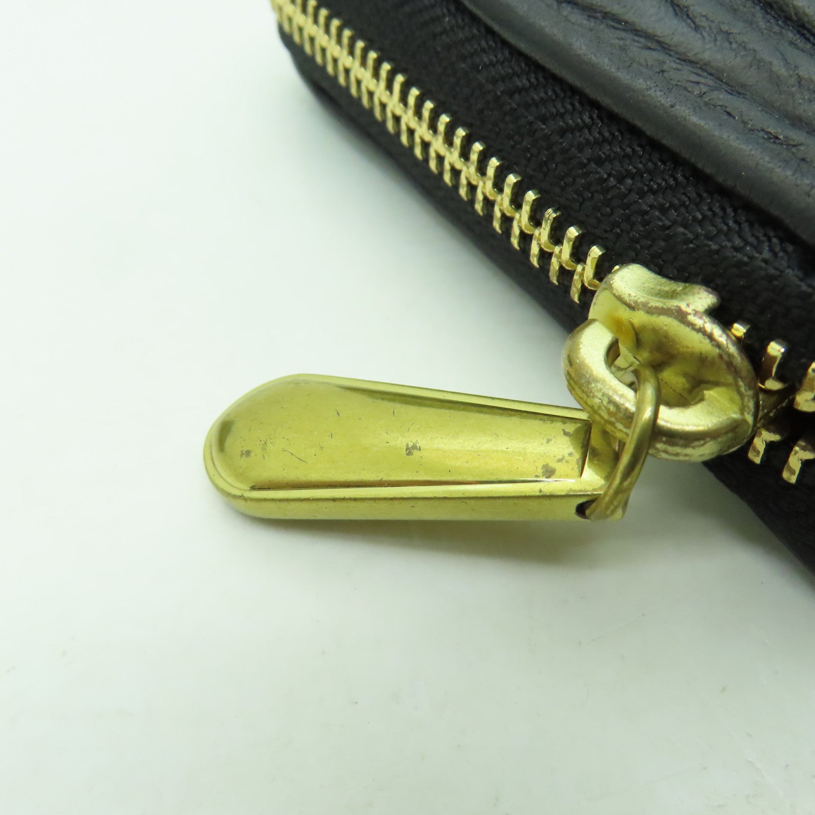 COACH 牛皮皮革Long Wallet金扣長錢包黑色