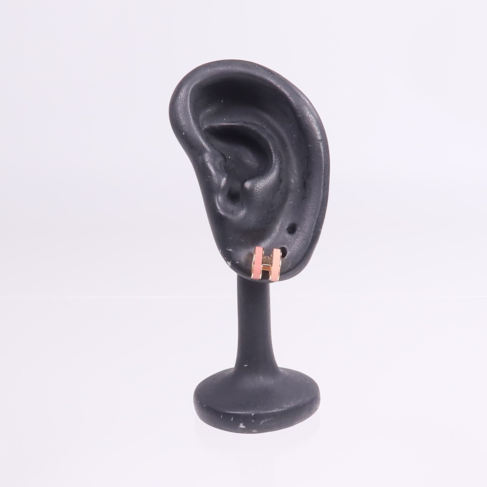 HERMES 金屬/琺瑯Mini Pop H Earrings金扣耳環