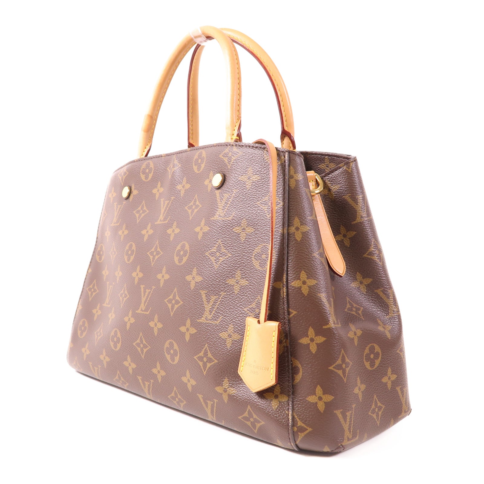 LOUIS VUITTON Monogram Montaigne MM金扣手挽肩背兩用袋