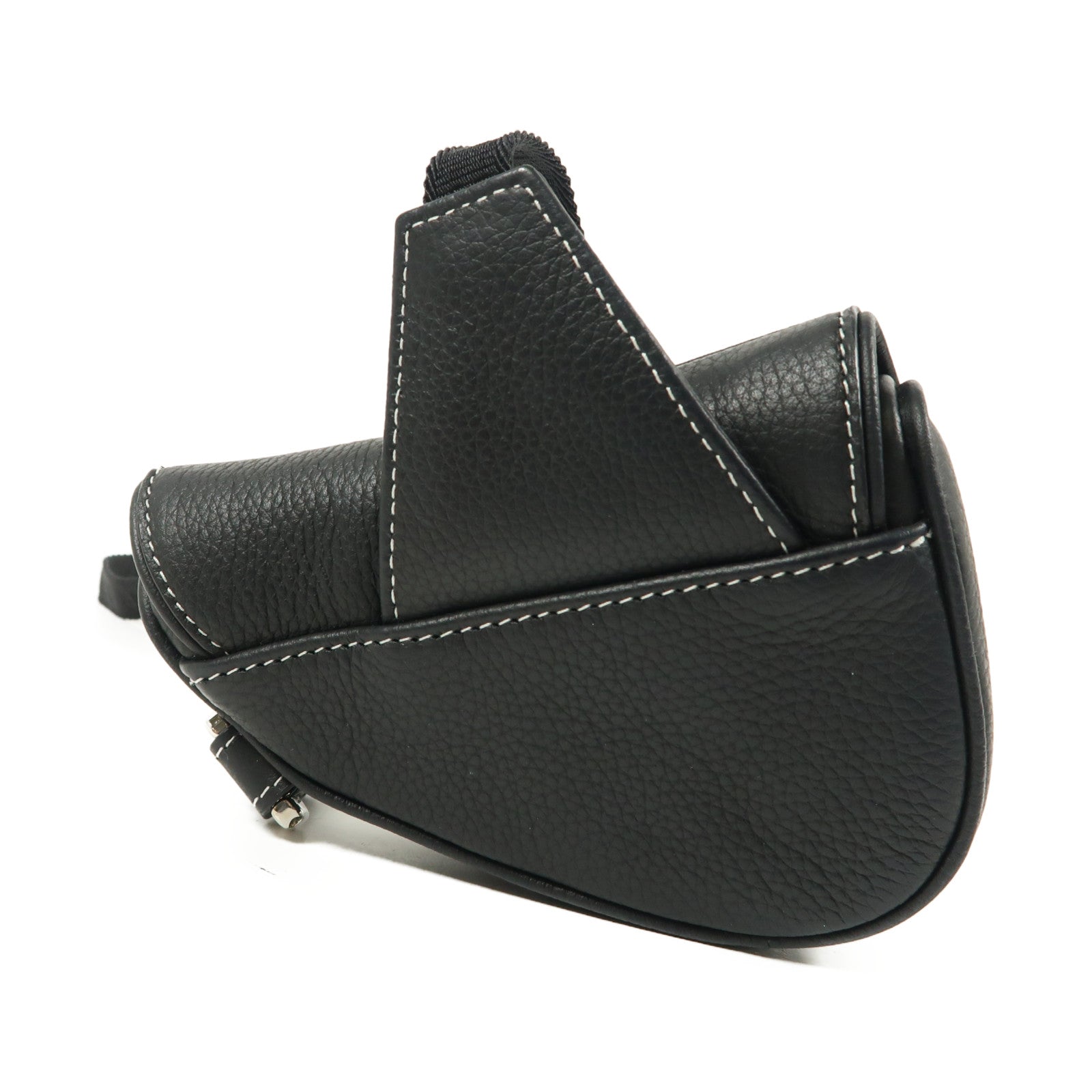 Dior 牛皮皮革Nano Saddle Crossbody銀扣斜孭袋
