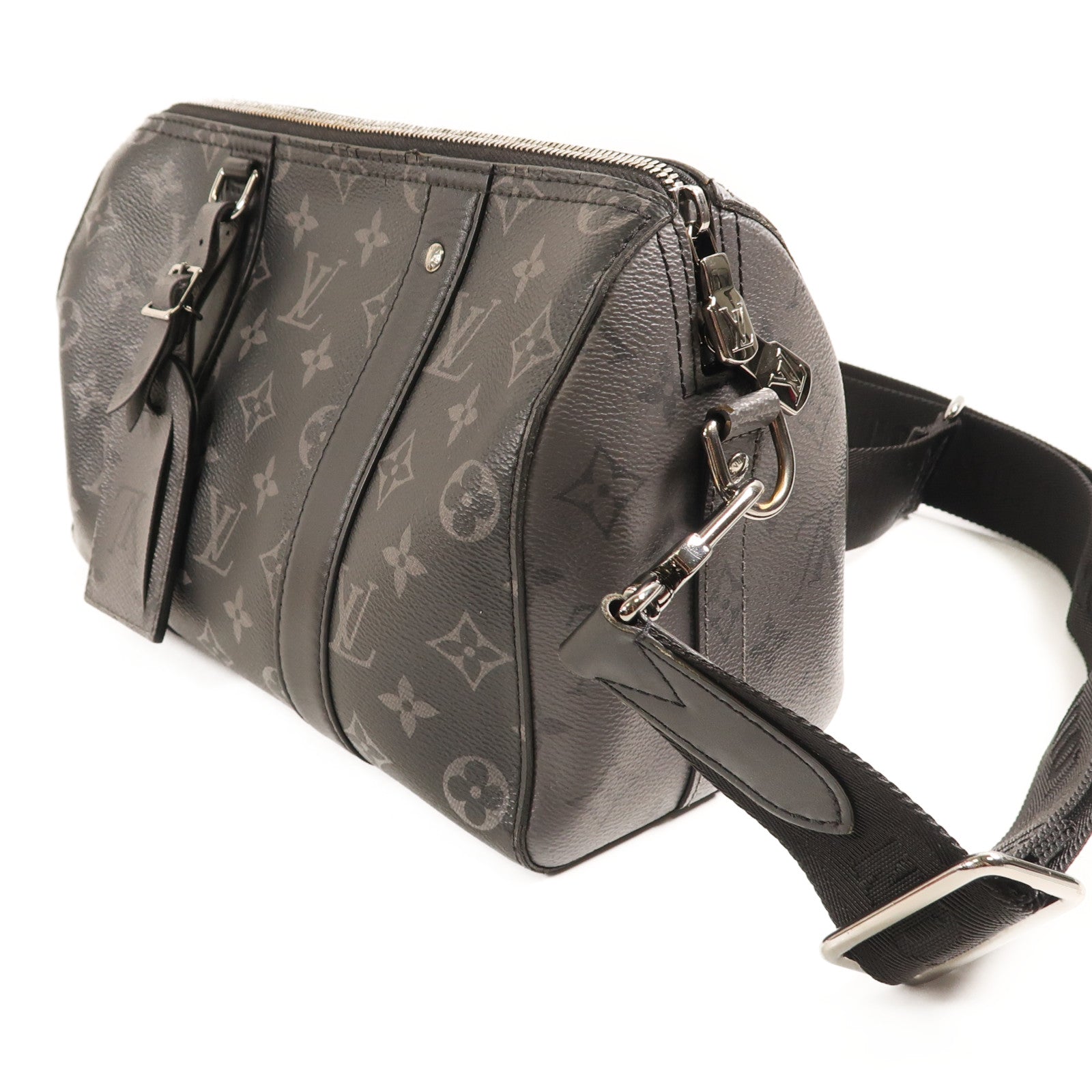 LOUIS VUITTON Monogram Eclipse City Keepall手挽肩背兩用袋