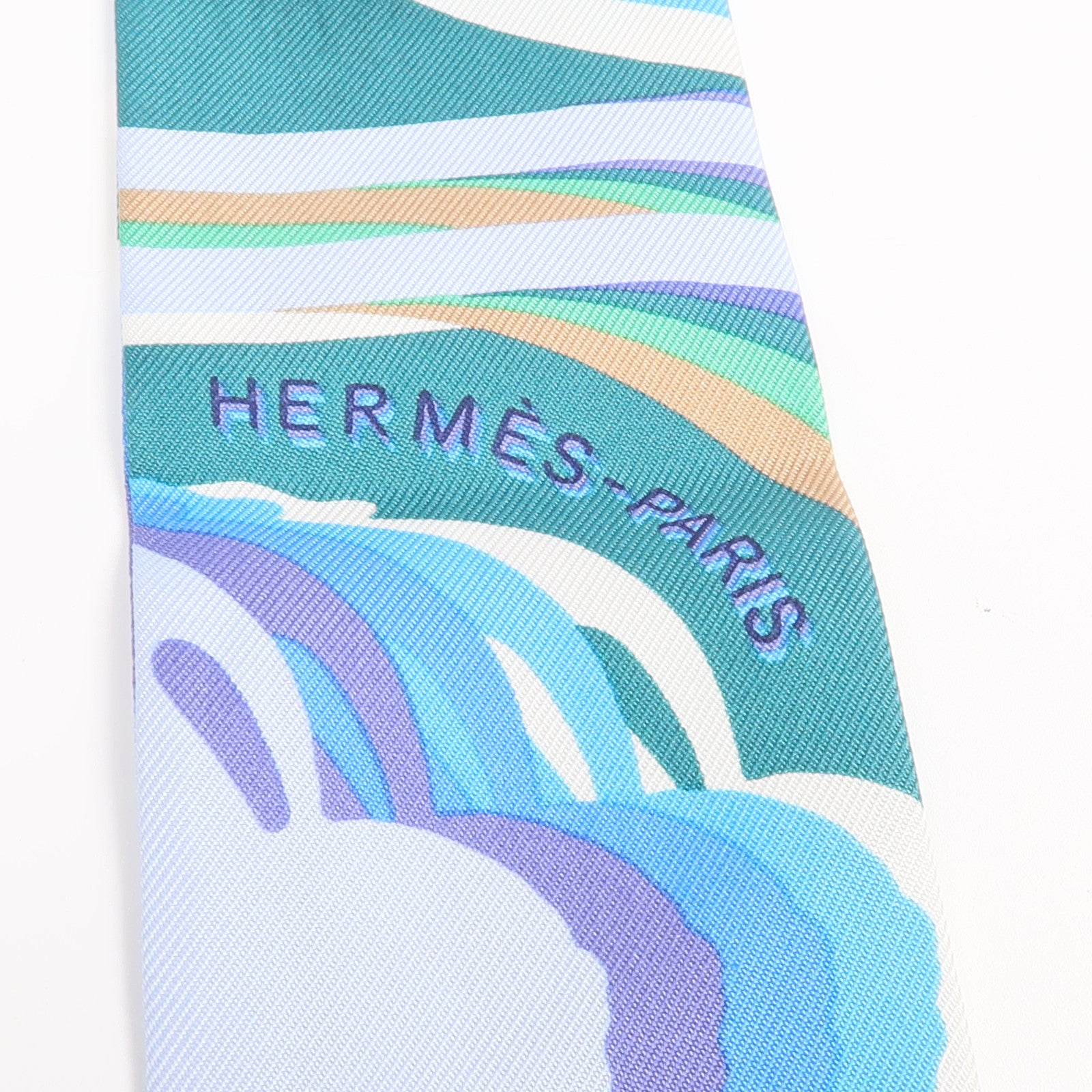 HERMES 絲質Twilly絲巾