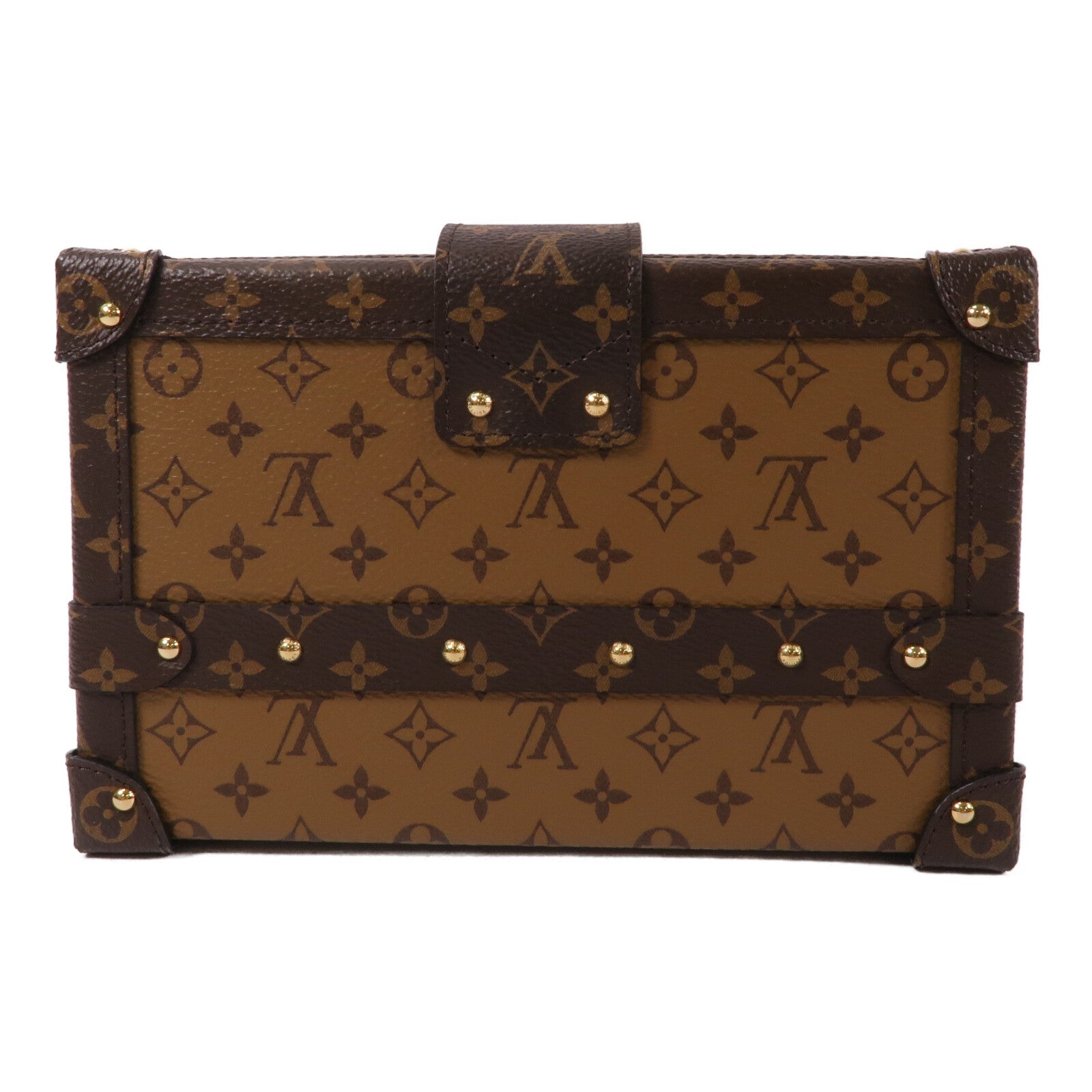LOUIS VUITTON Monogram Reverse Petite Malle肩背袋