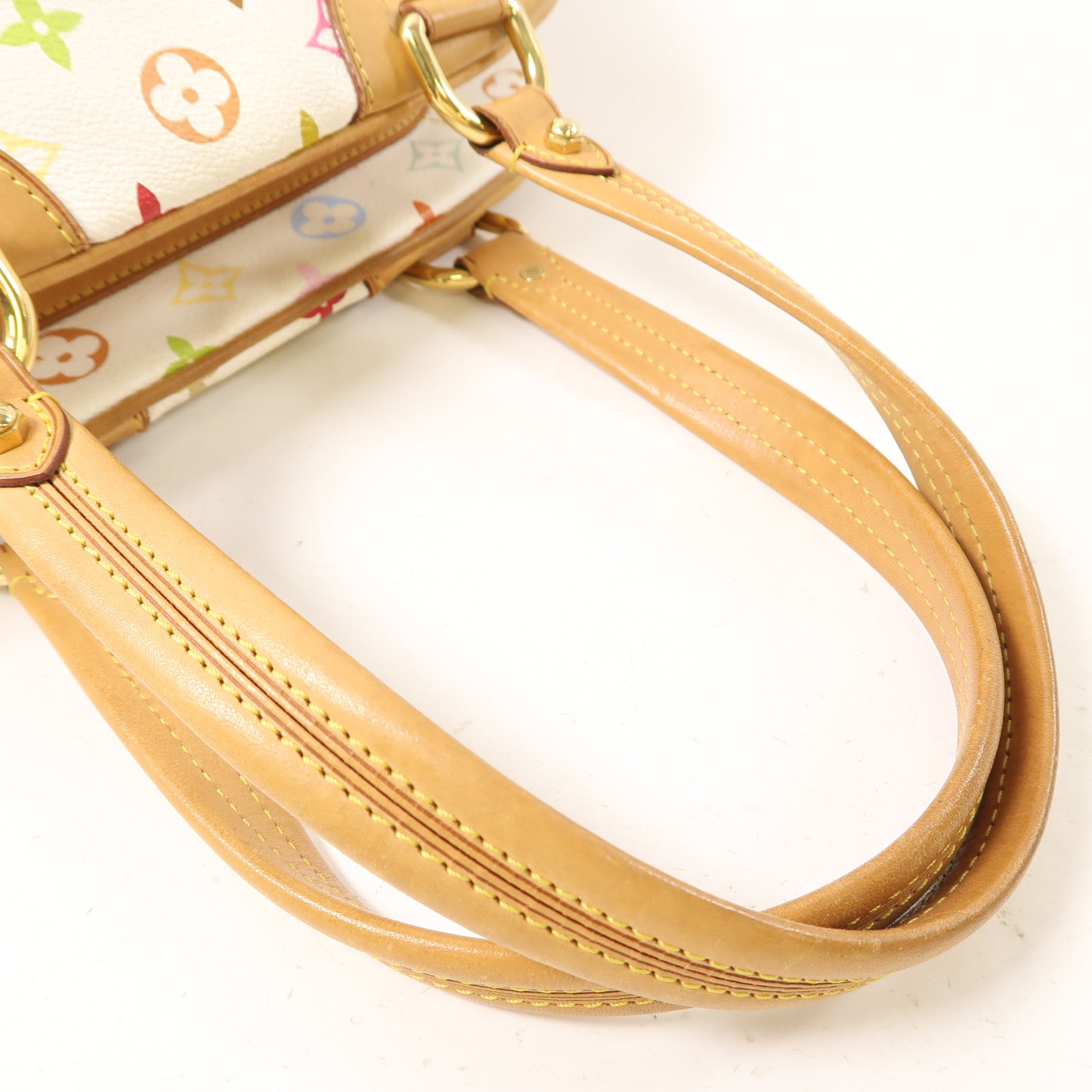 LOUIS VUITTON Monogram Multicolore Claudia金扣肩背袋白色/彩色