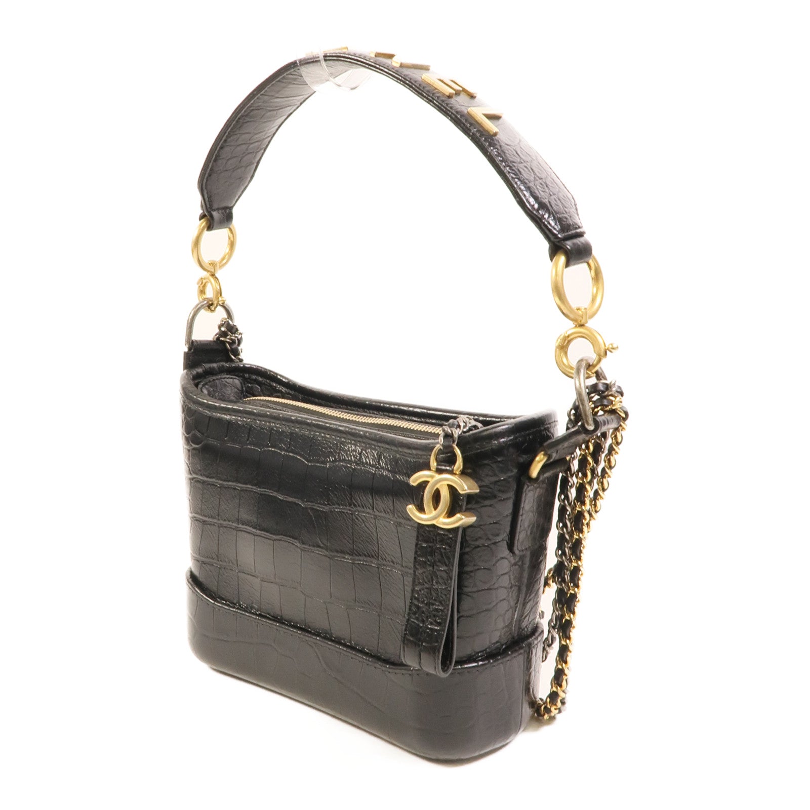 CHANEL 牛皮皮革Gabrielle Small手挽肩背兩用袋