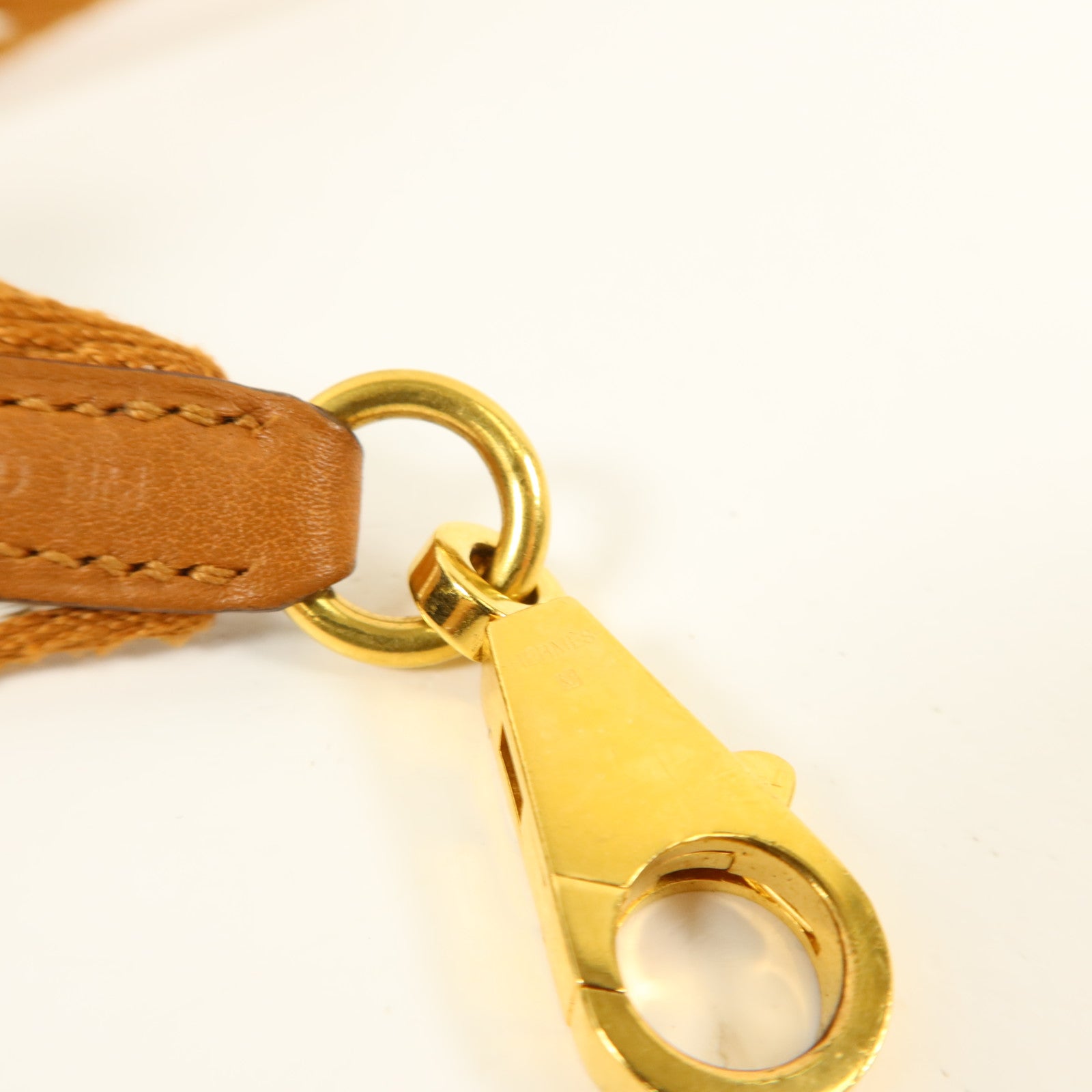HERMES 帆布/Swift皮革Sangle Zigzag Bag Strap肩背帶