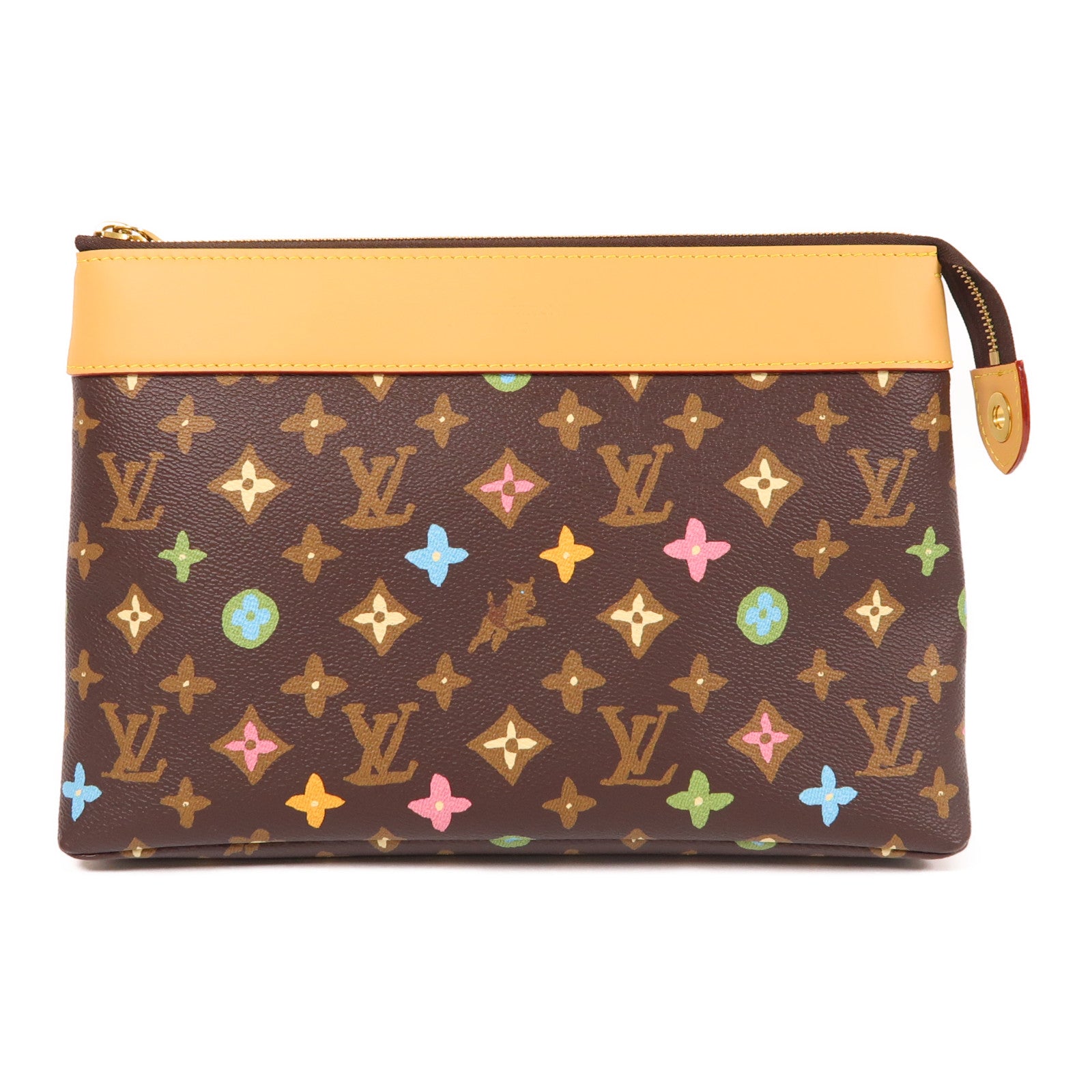 LOUIS VUITTON Monogram Craggy Pochette Voyage Souple金扣手拿包