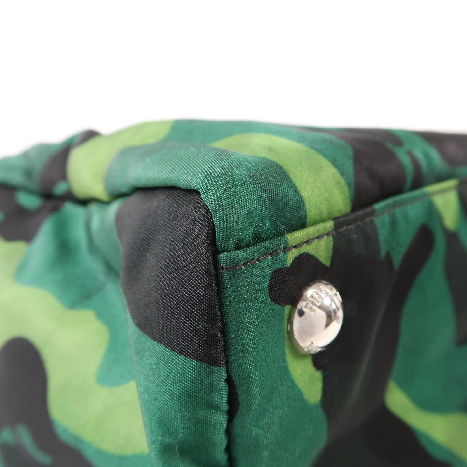 PRADA 尼龍2 Way Boston Bag銀扣手挽肩背兩用袋