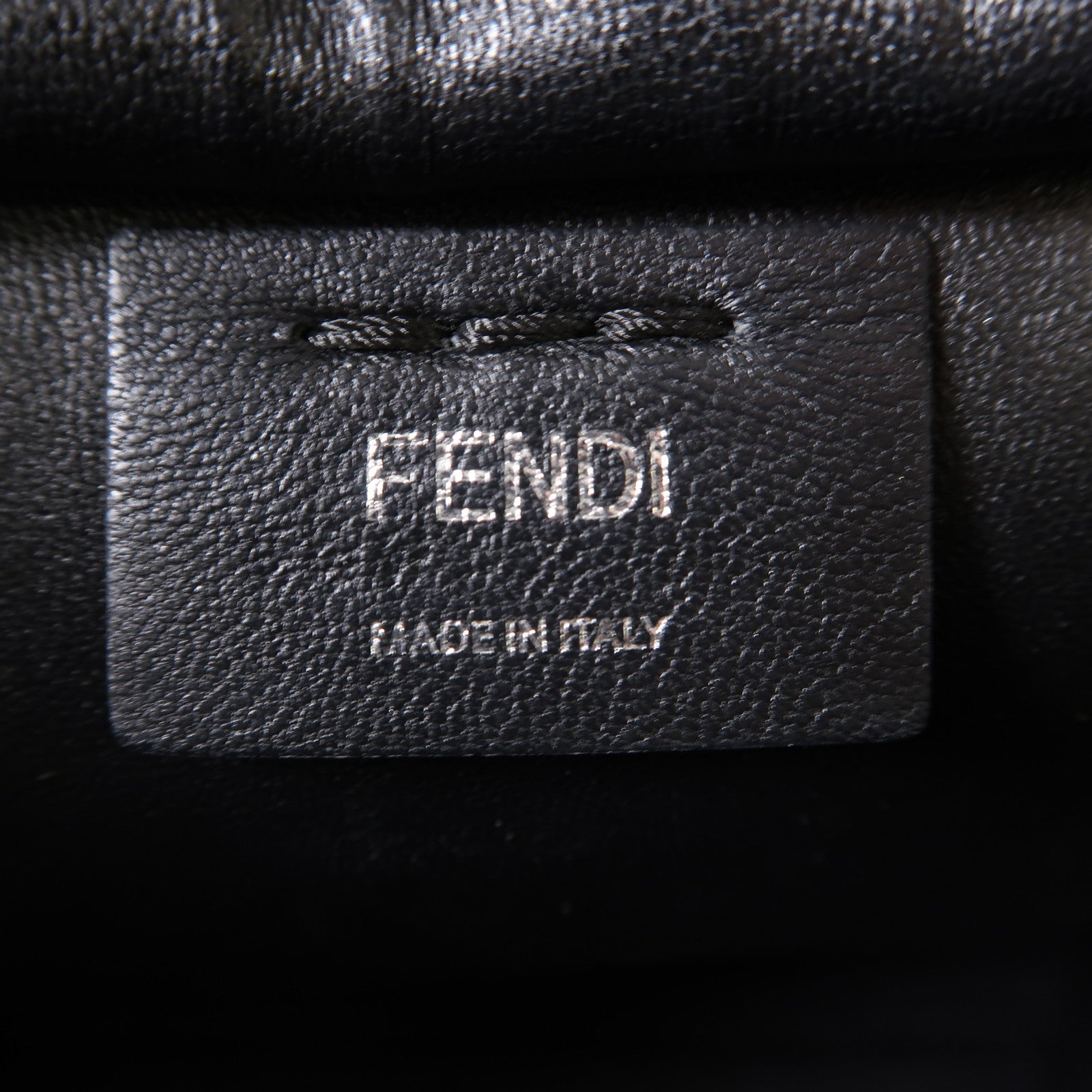 FENDI 牛皮皮革3Jours銀扣手挽肩背兩用袋黑色