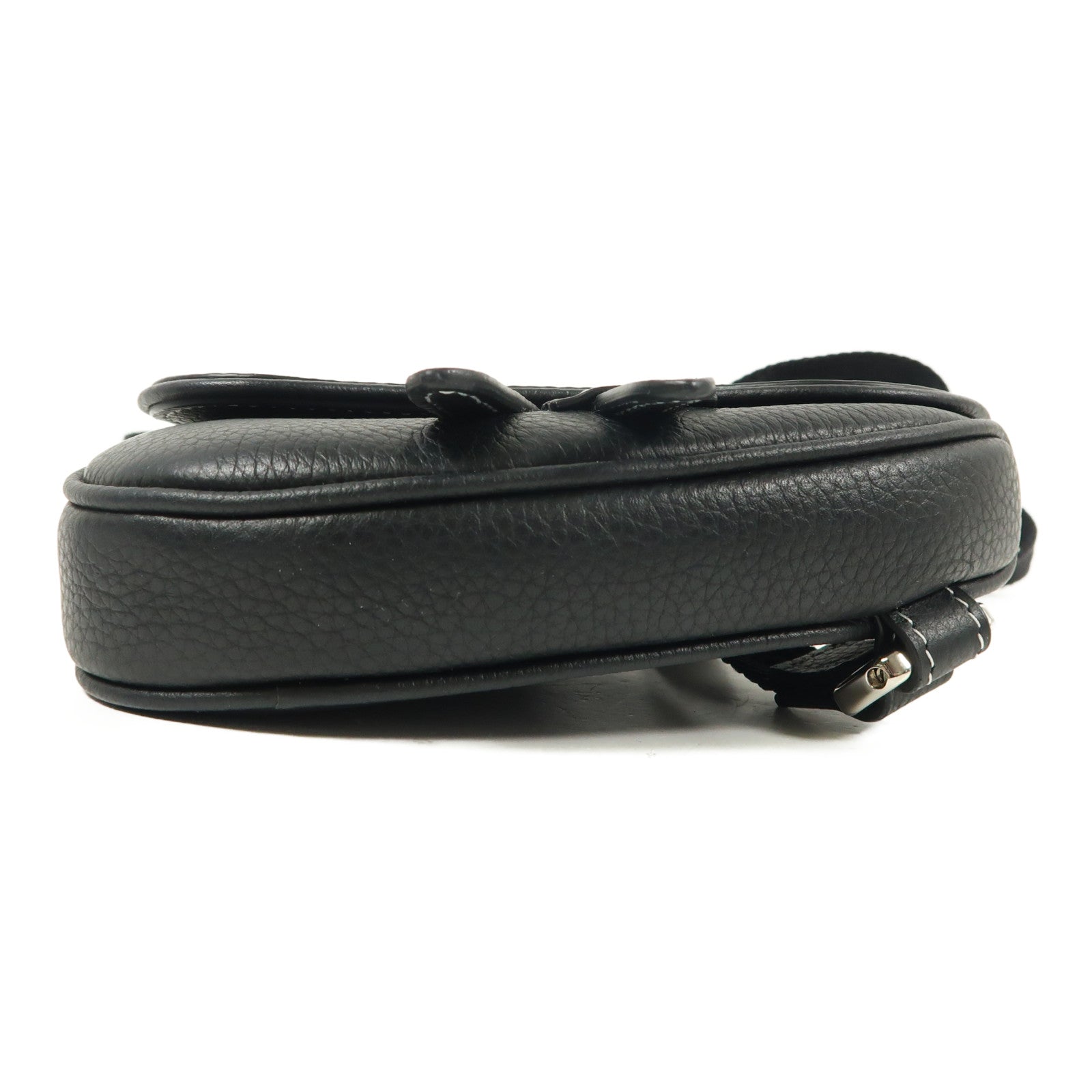 Dior 牛皮皮革Nano Saddle Crossbody銀扣斜孭袋