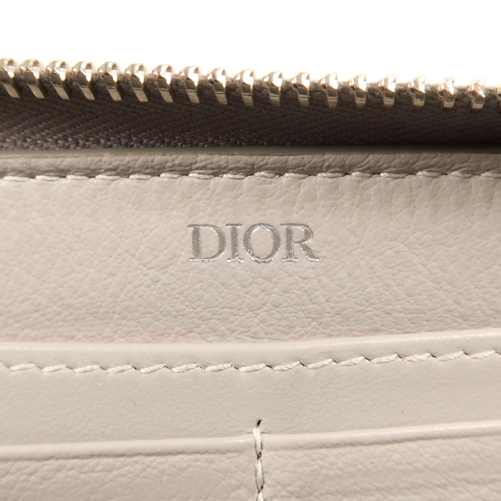 Dior 塗層帆布Long Wallet銀扣長錢包