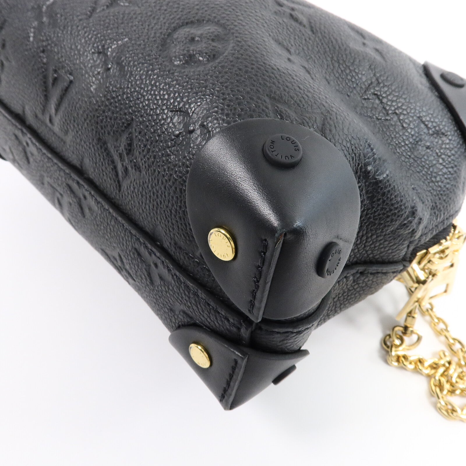 LOUIS VUITTON Monogram Empreinte Petite金扣手挽肩背兩用袋