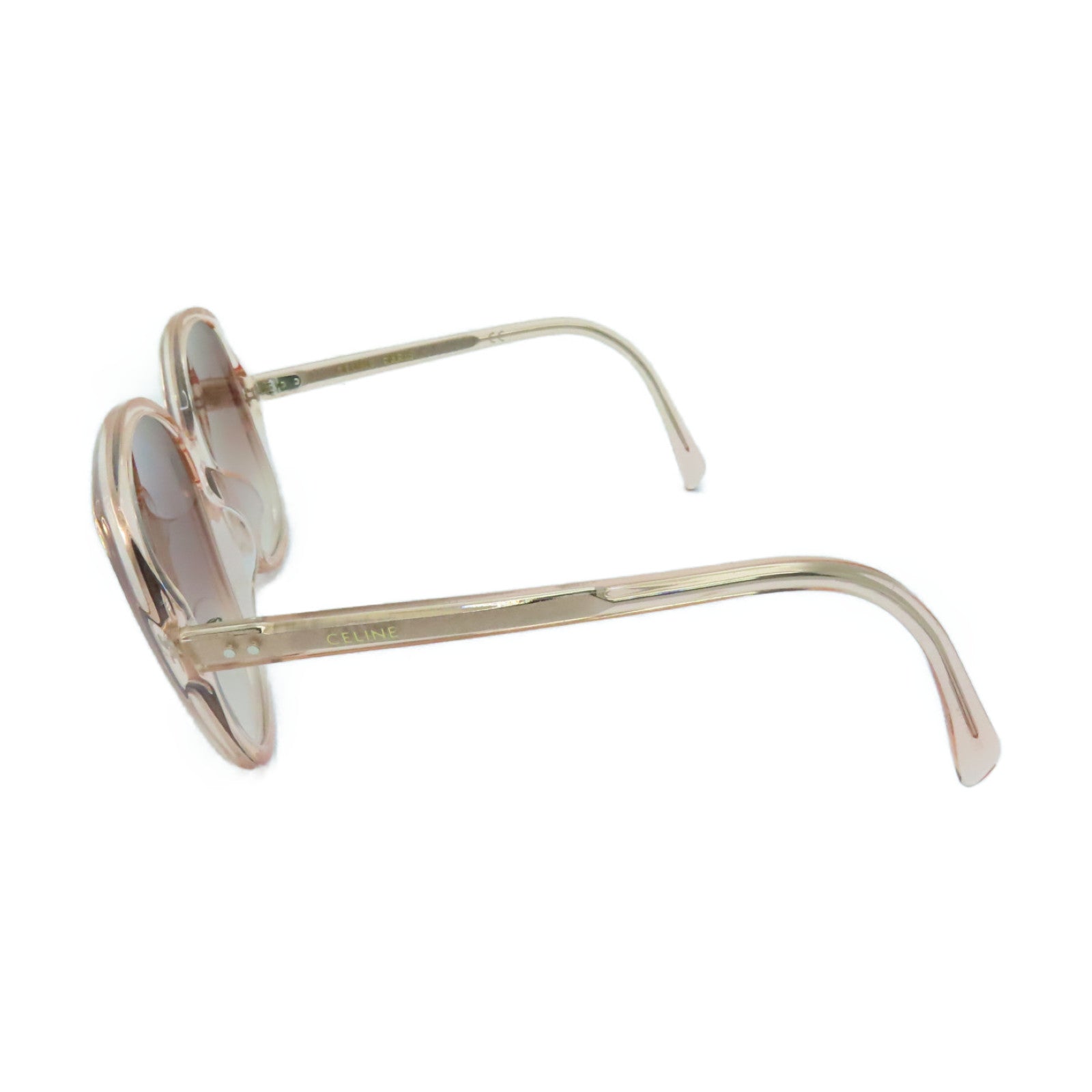 CELINE 【激減優惠】PVC Sunglasses銀扣太陽眼鏡啡色/粉紅色