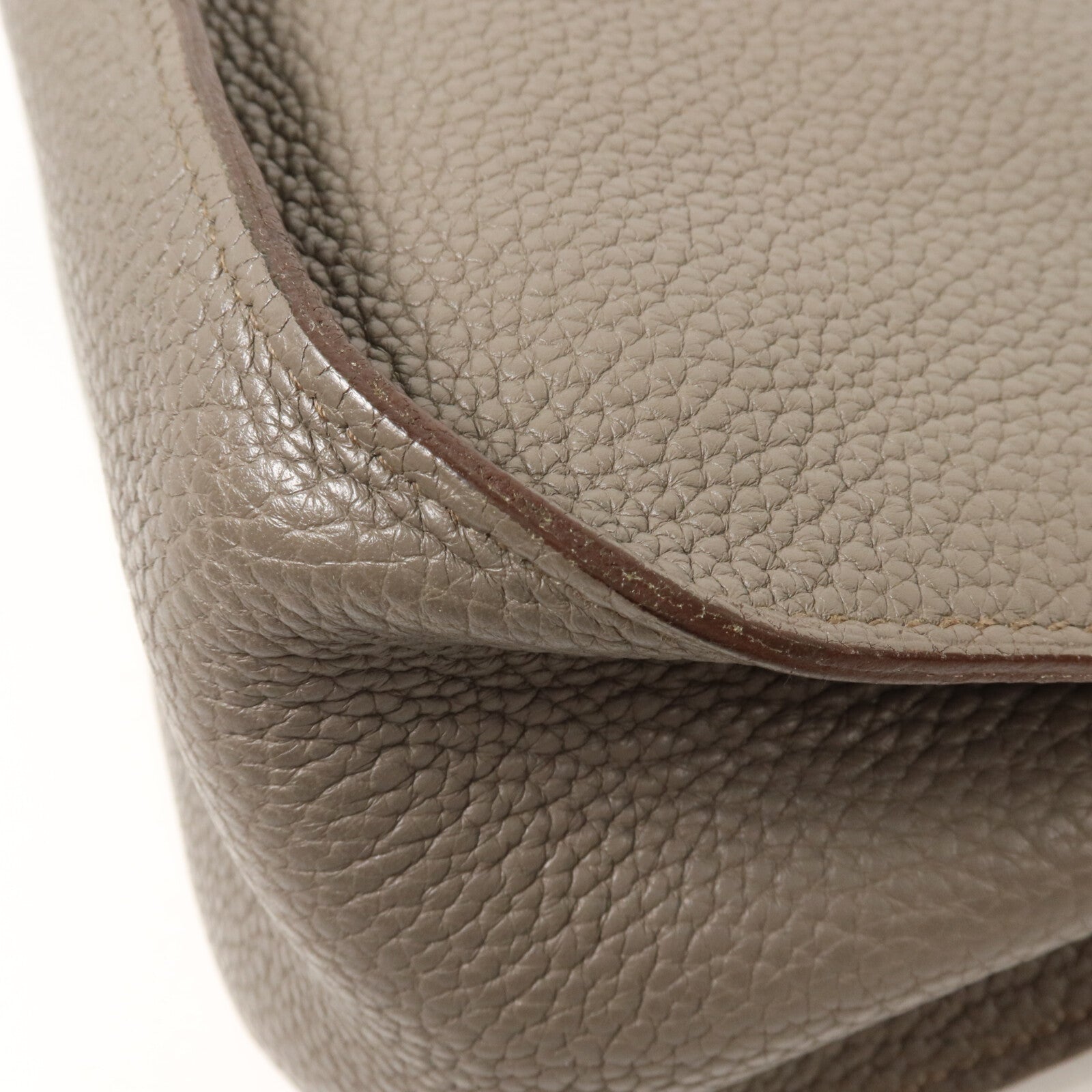 HERMES Togo皮革Jypsiere 28肩背袋Etain